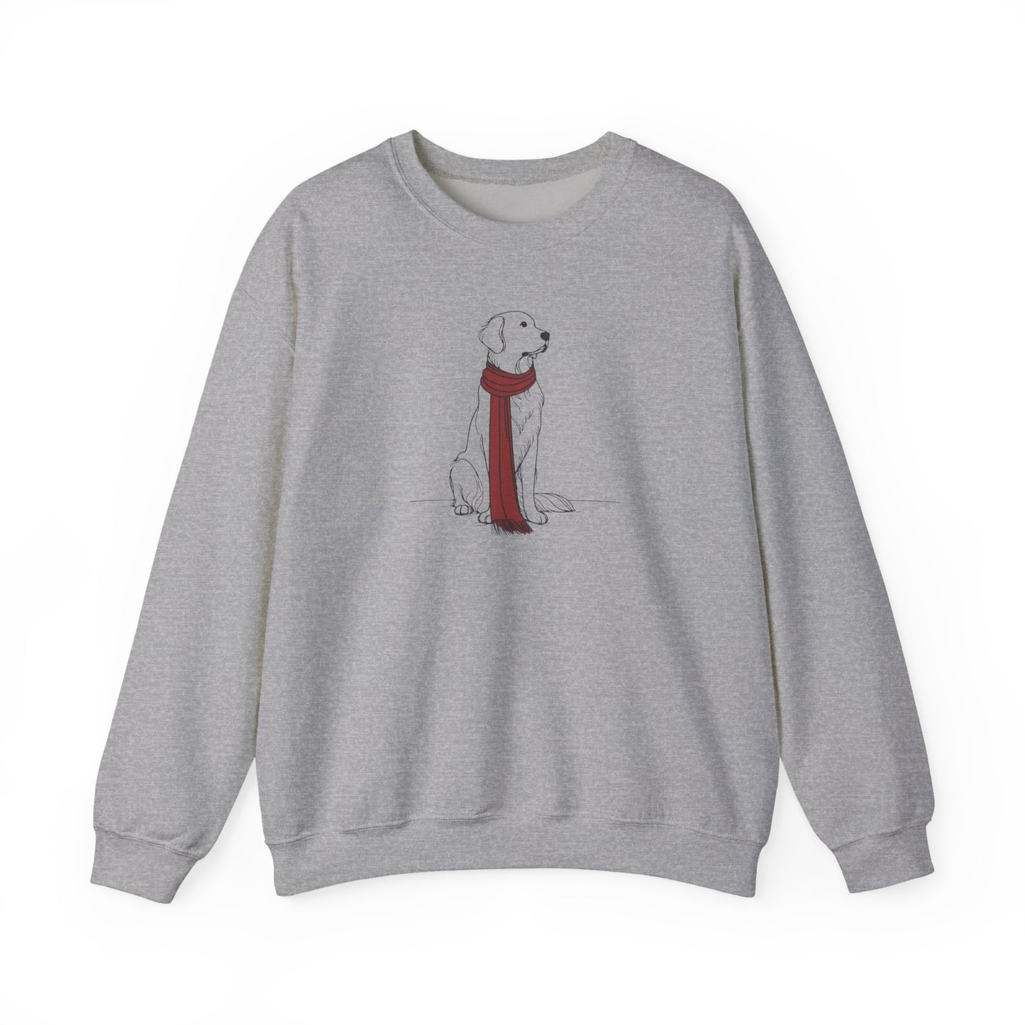 Golden Retriever Scarf Premium Sweatshirt | Cozy Den Edition