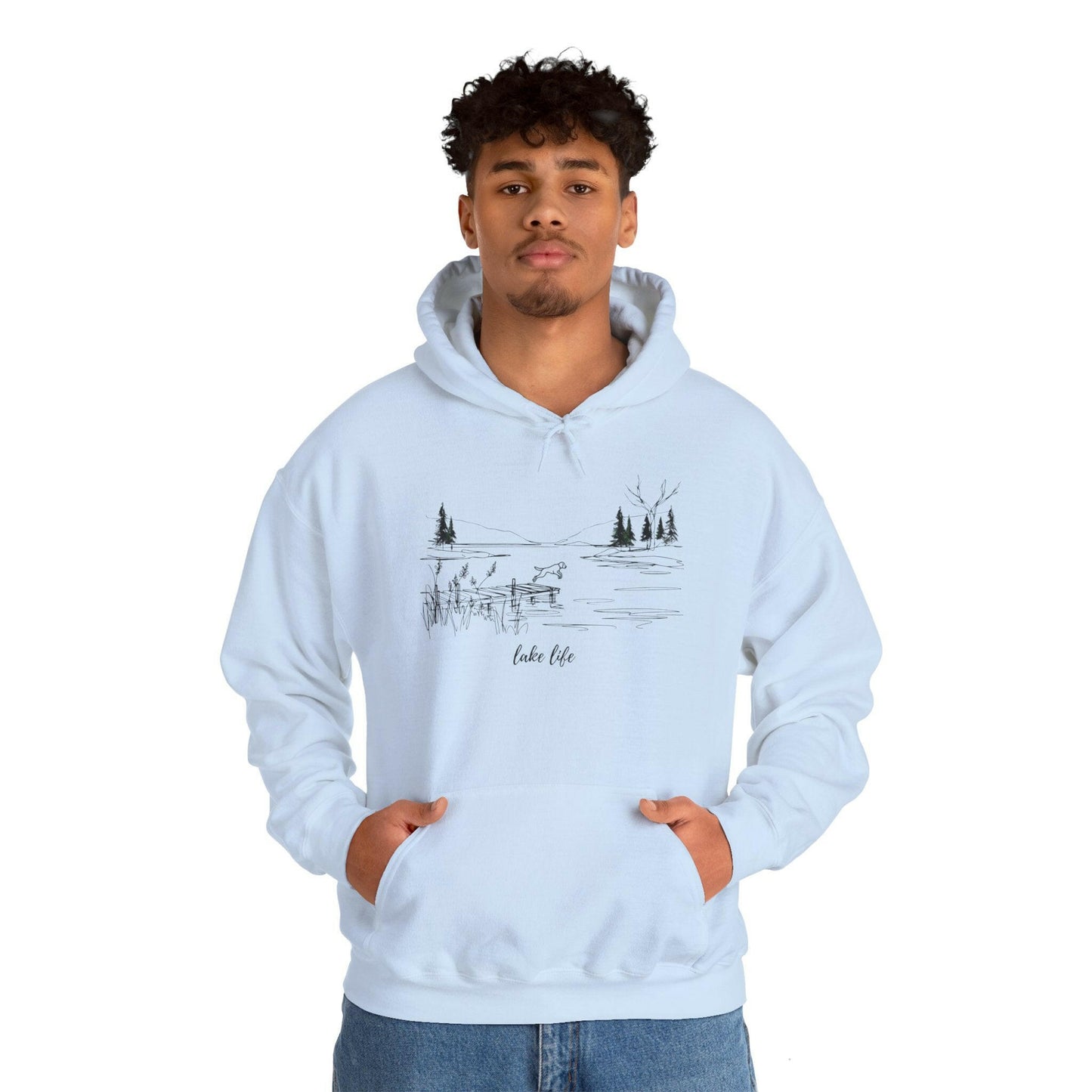 Lake Life Dog Hoodie -Hooded Sweatshirt for Outdoor Lovers