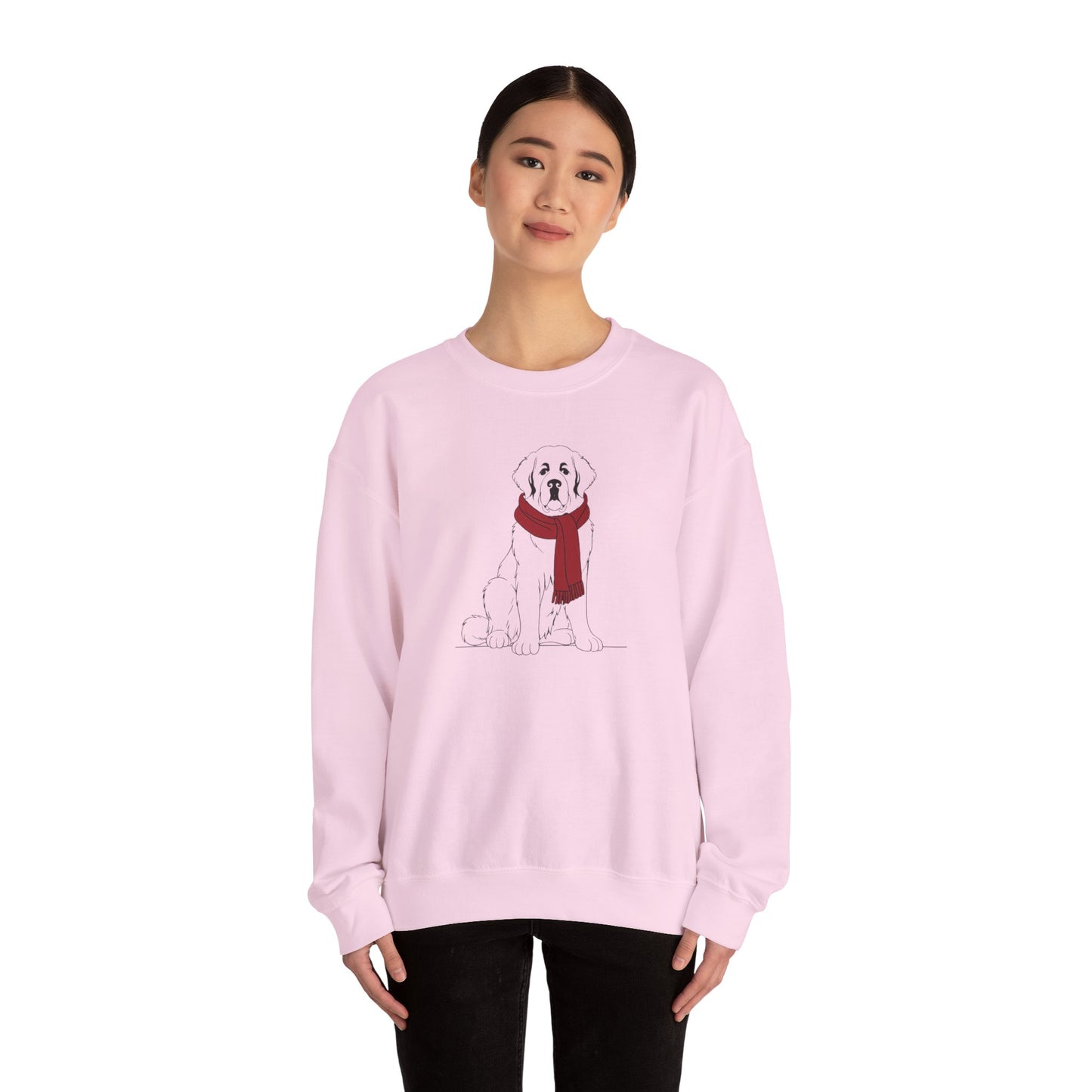 Saint Bernard Winter Scarf Sweatshirt