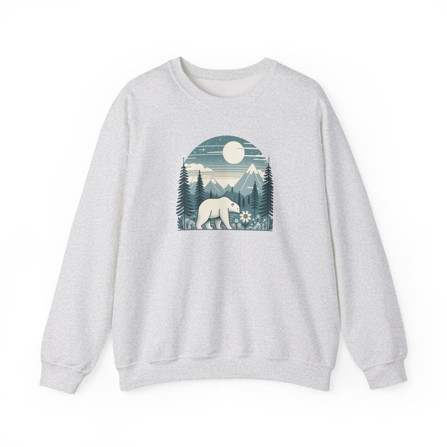 Moonlight Polar Bear | Polar Den Sweatshirt