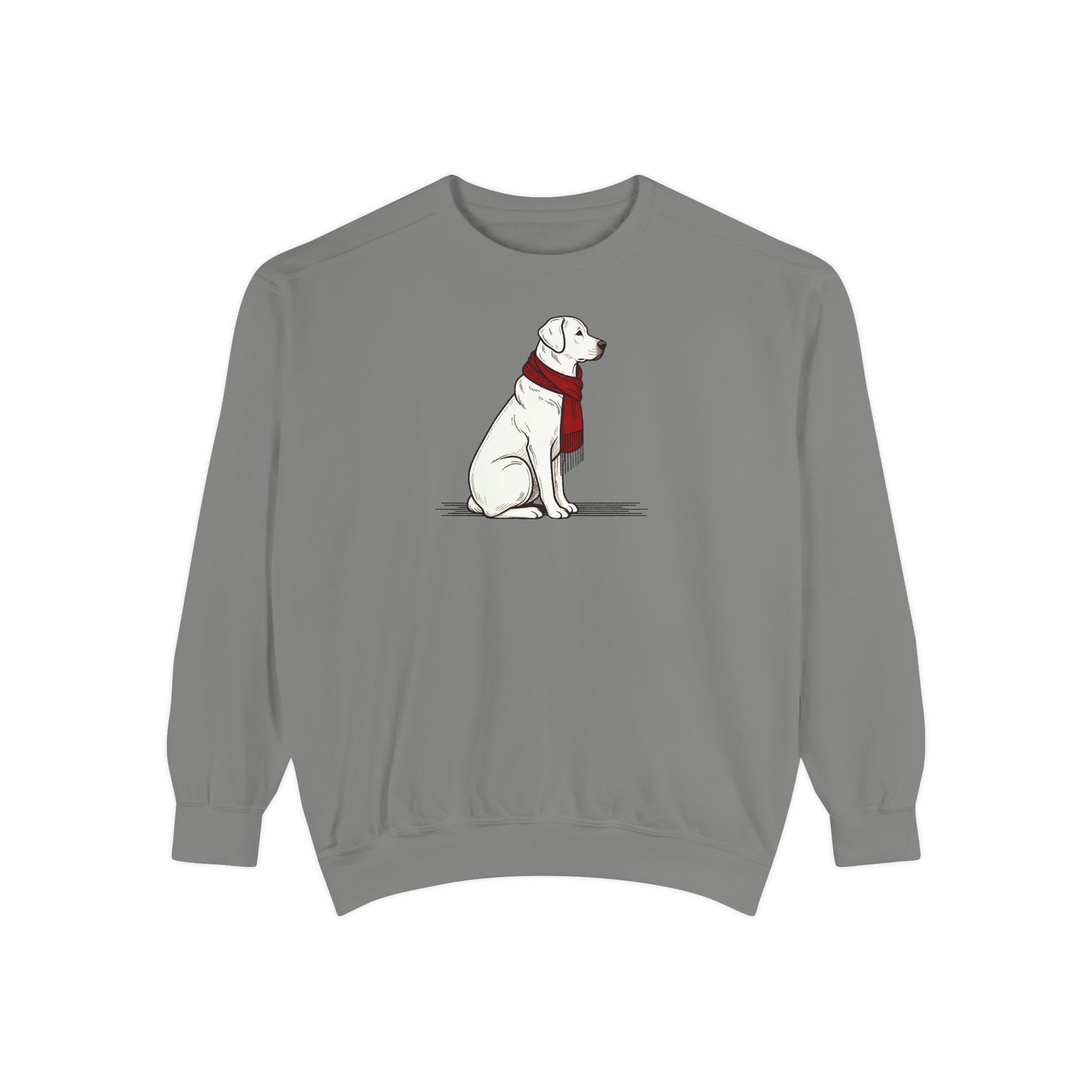 Red Scarf Dog Sweatshirt