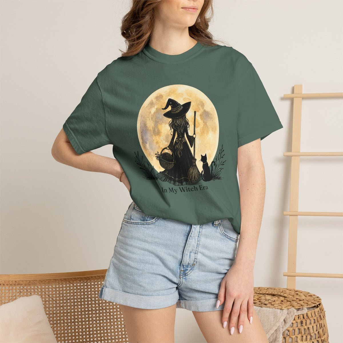 In My Witch Era Graphic Tee | Moon Witch Comfort Colors Shirt
