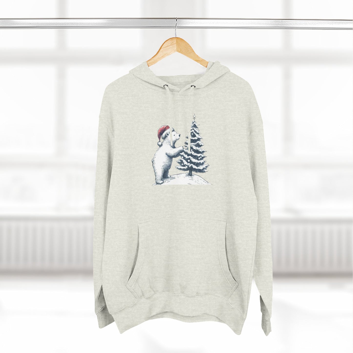 Polar Bear Christmas Tree Hoodie