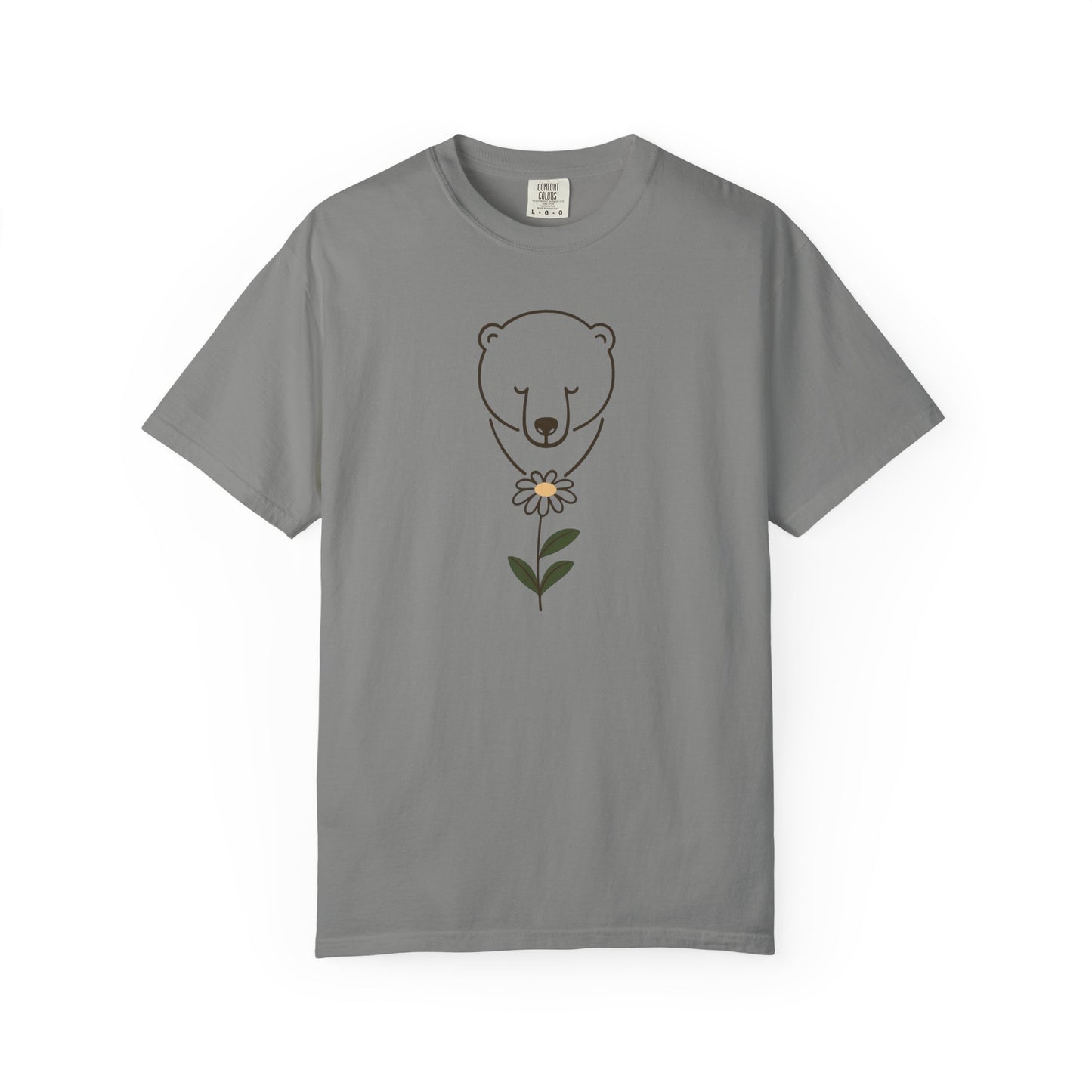 Polar Bear Daisy Comfort Colors Tee