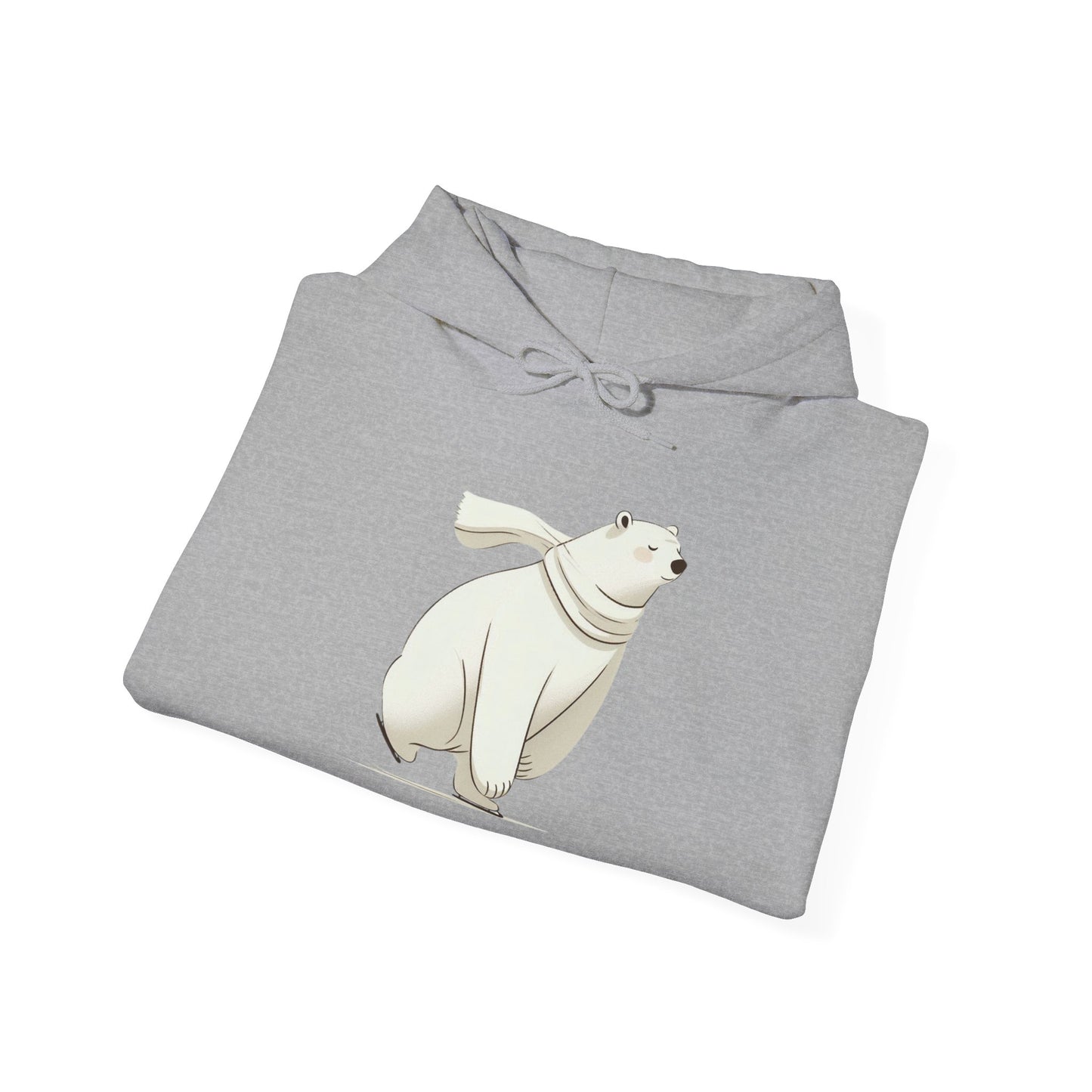Skating Polar Bear Winter Hoodie