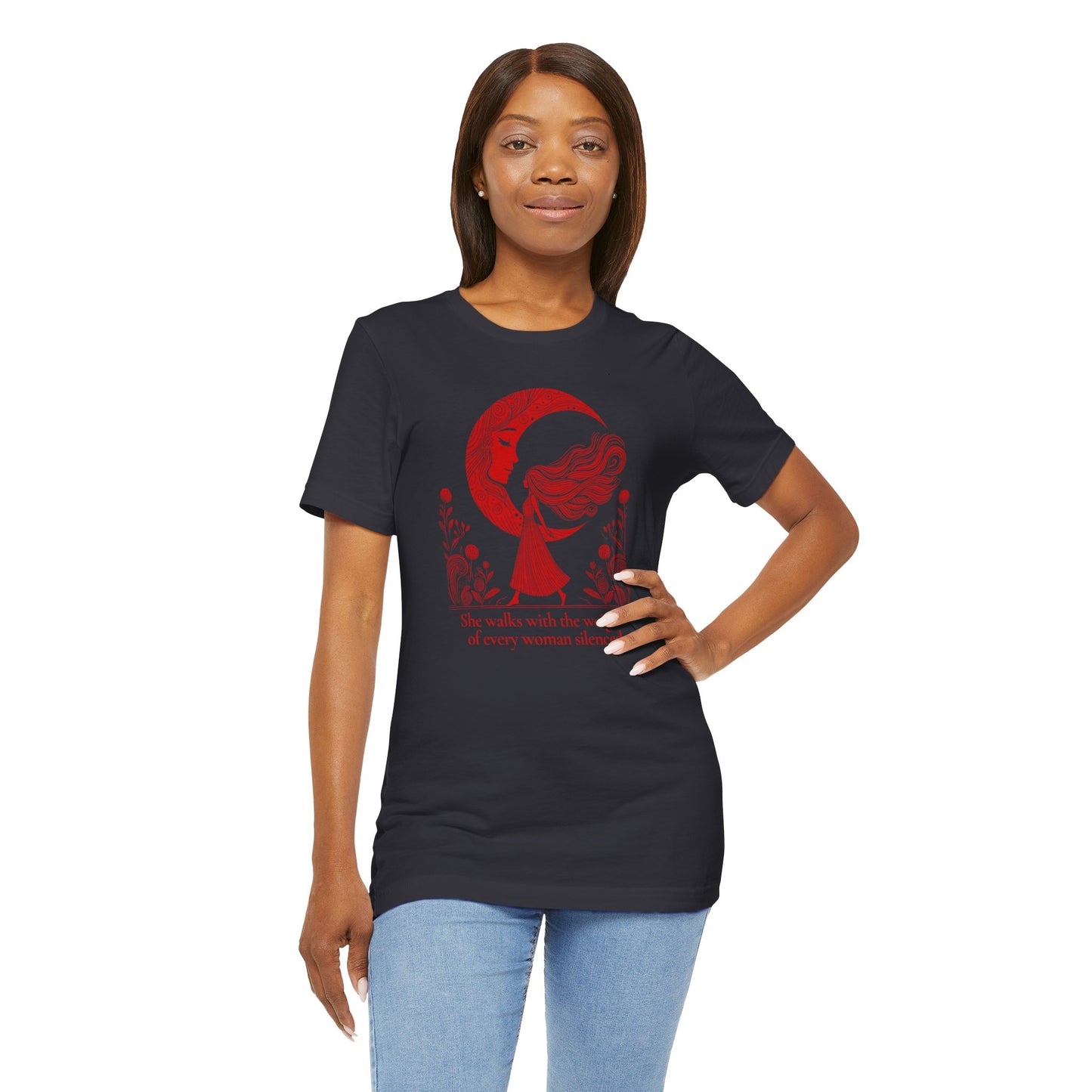 The Weight of Silence Celestial Art T-Shirt | Storybook Den