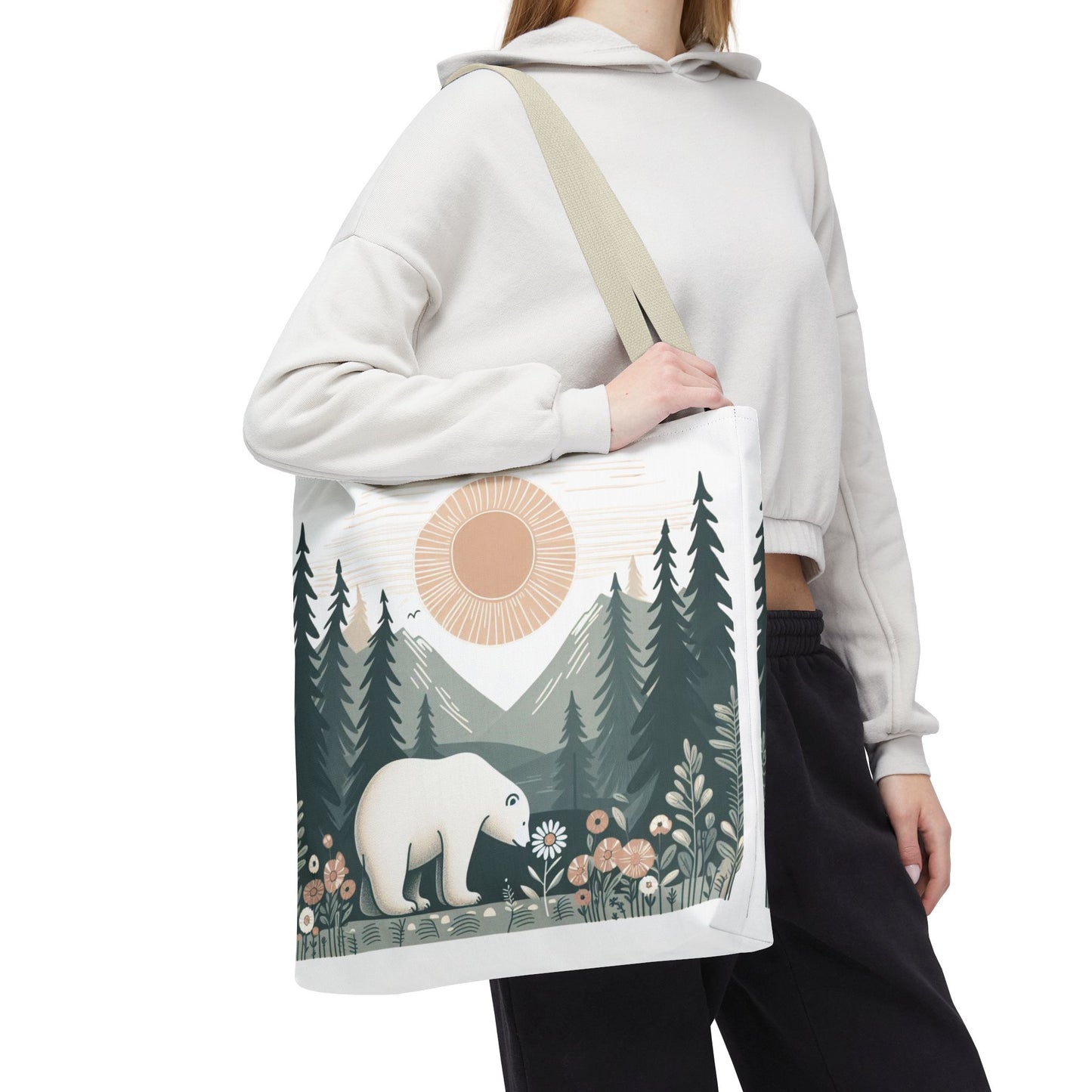 Polar Peace Canvas Tote | Vintage Meadow Edition