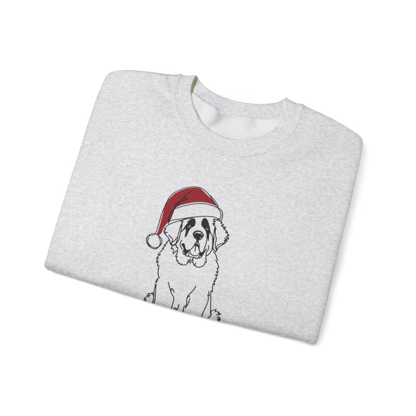 "Santa Bernard" Holiday Sketch Sweatshirt | Holiday Den