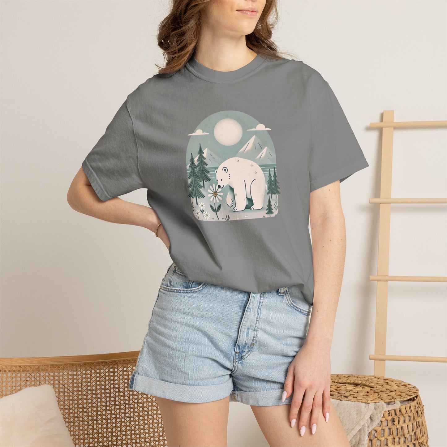 Polar Bear Meadow Comfort Colors Tee