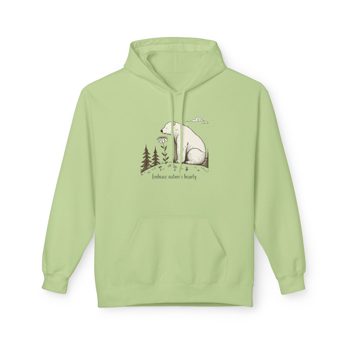 Polar Bear Nature Hoodie | Midweight Unisex Hoodie