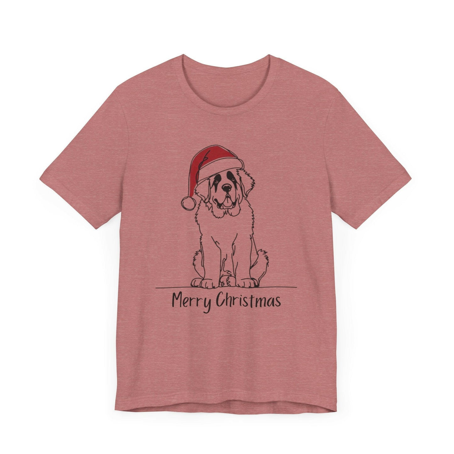 Merry Christmas Saint Bernard Dog Tee - Stompy Paws