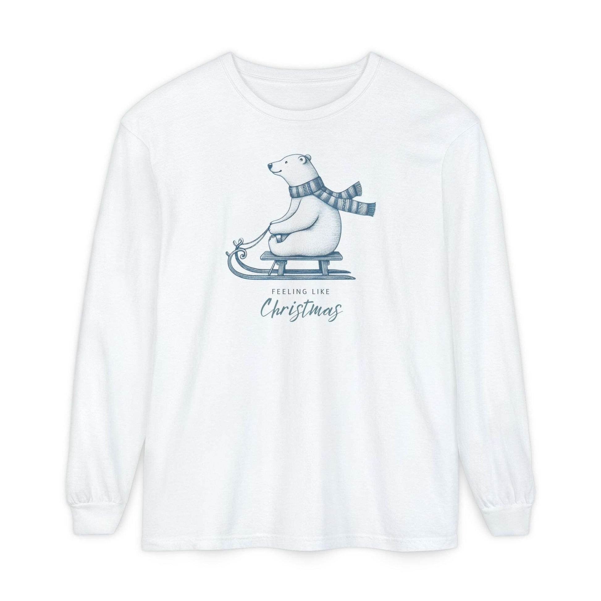 Christmas Cozy Polar Bear Long Sleeve T-Shirt.