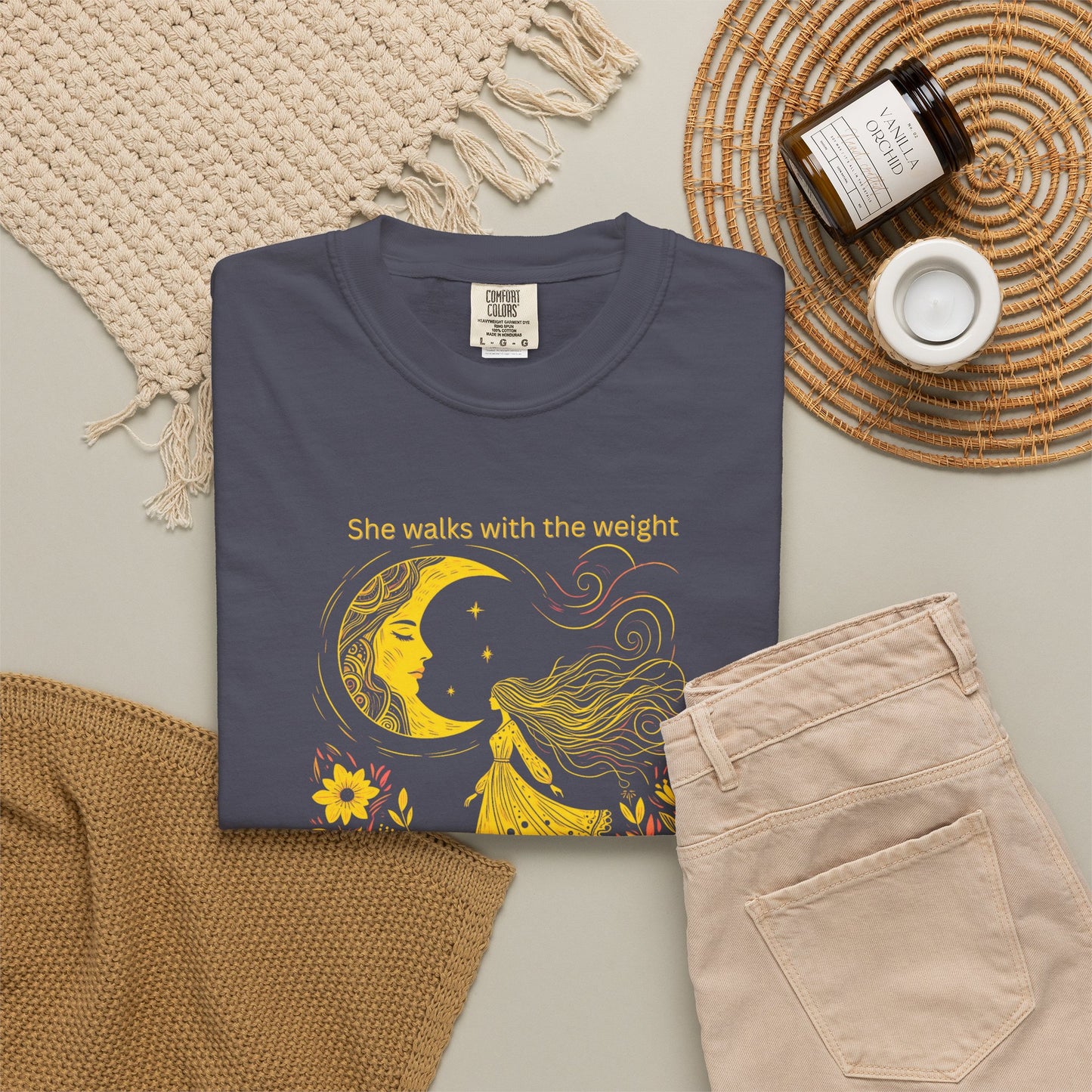 Comfort Colors She Walks With the Weight Tee