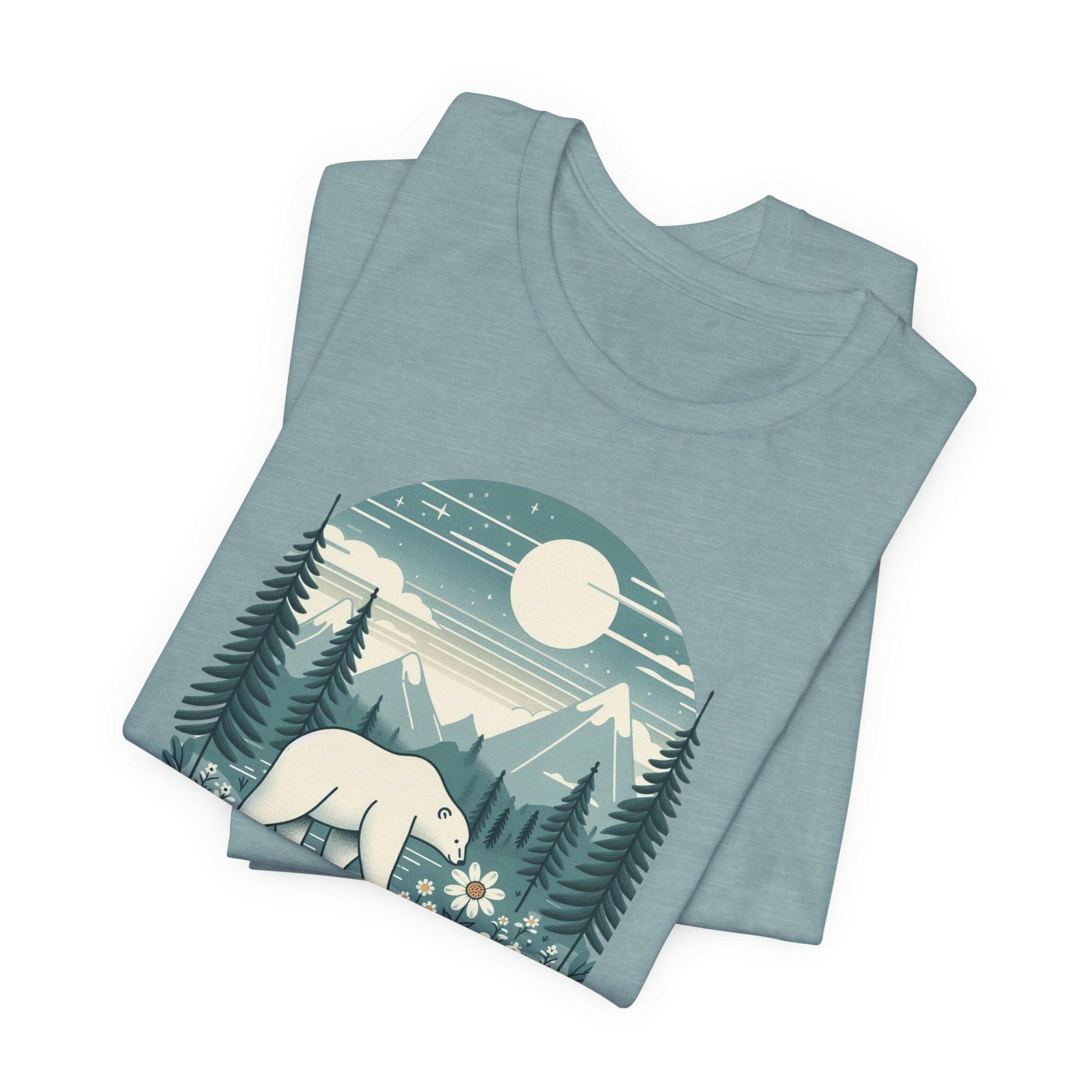 Nature Lover's Bear Graphic Tee | Unisex Jersey Short Sleeve T-Shirt - Stompy Paws