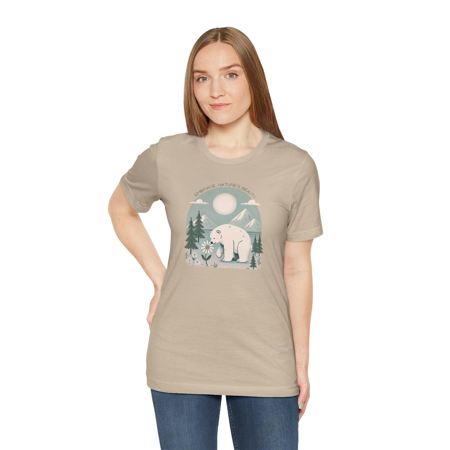 Nature Lover's Unisex Tee - 'Embrace Nature's Beauty' Graphic T-Shirt - Stompy Paws