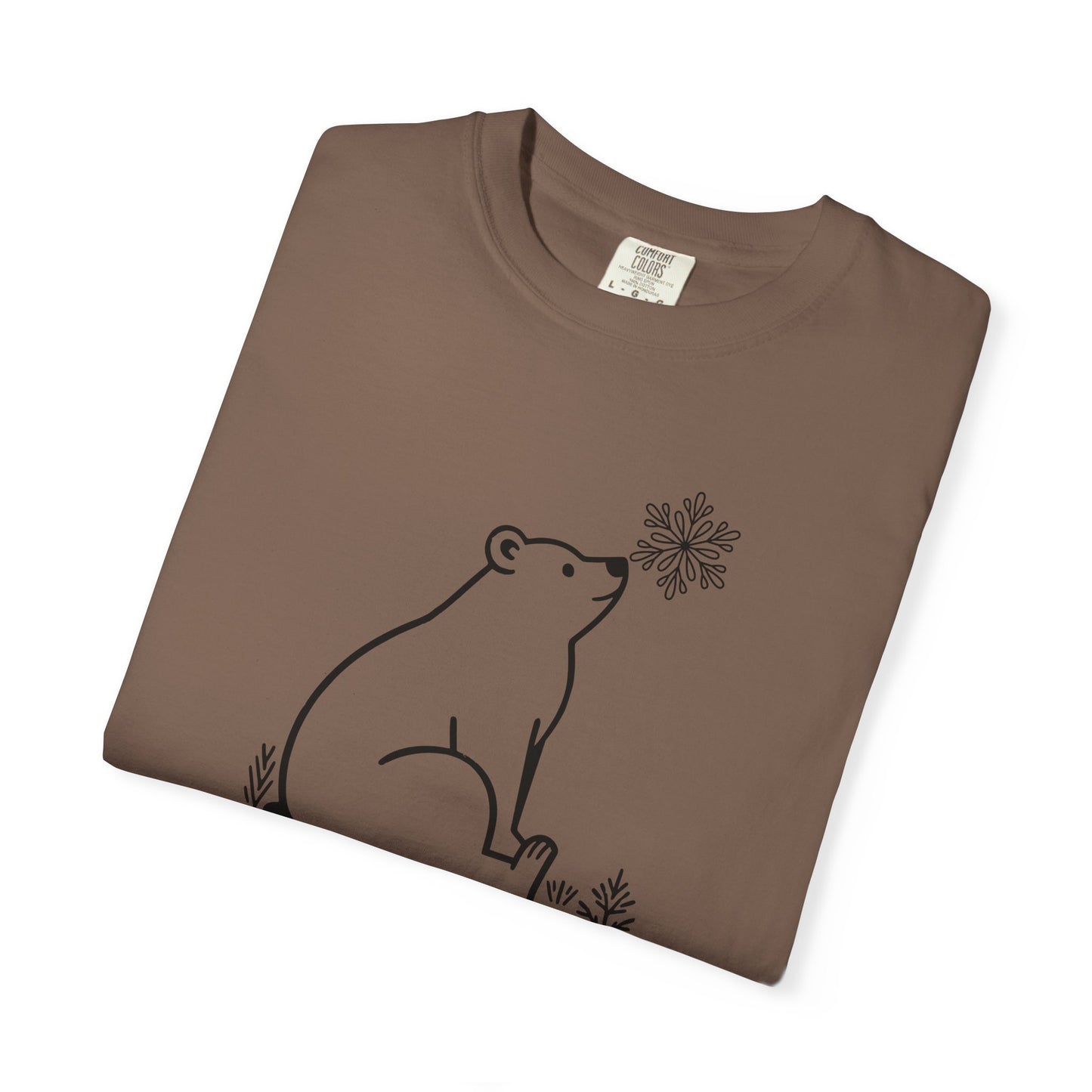 Comfort Colors Polar Bear Snowflake Tee