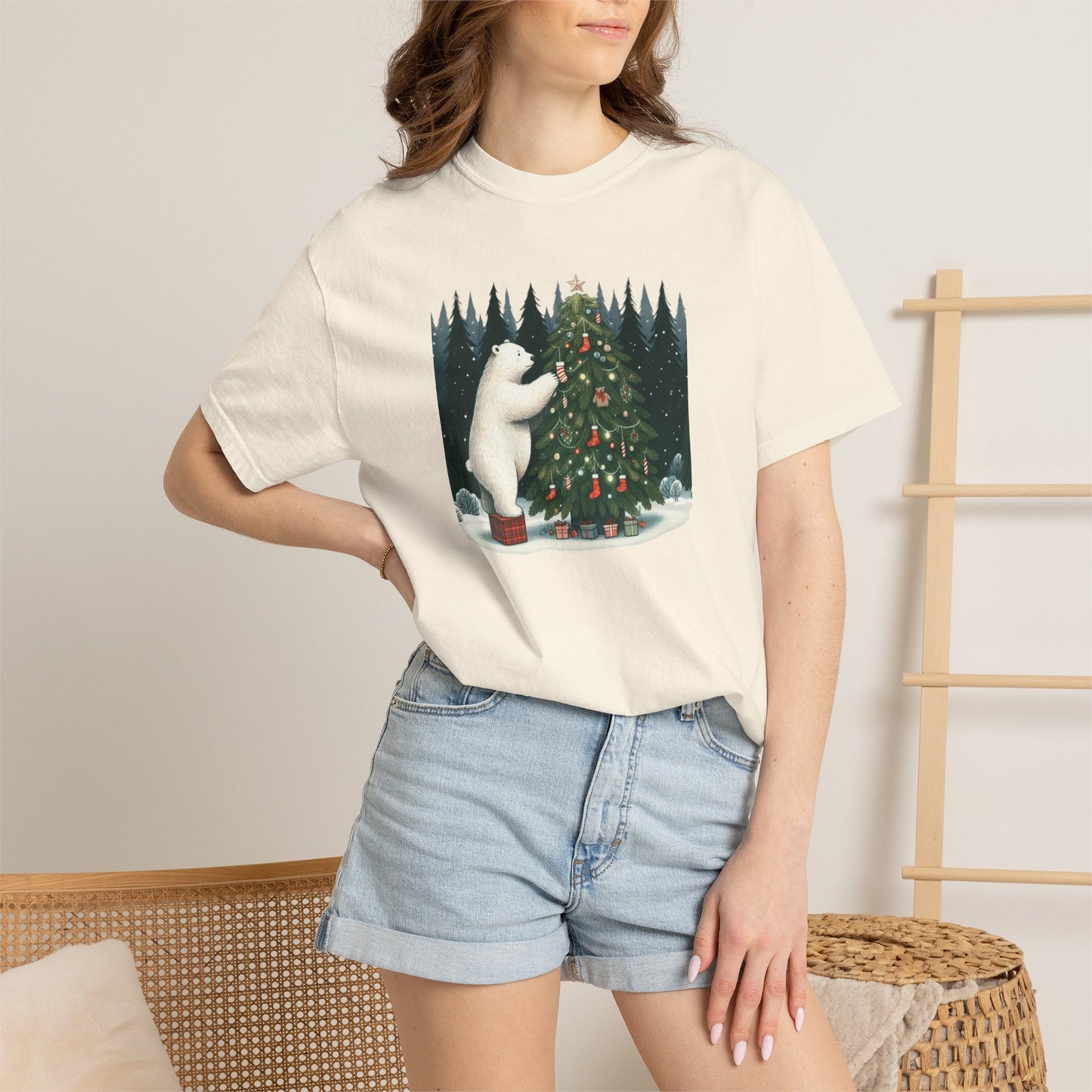 Alpine Christmas Polar Bear Tee