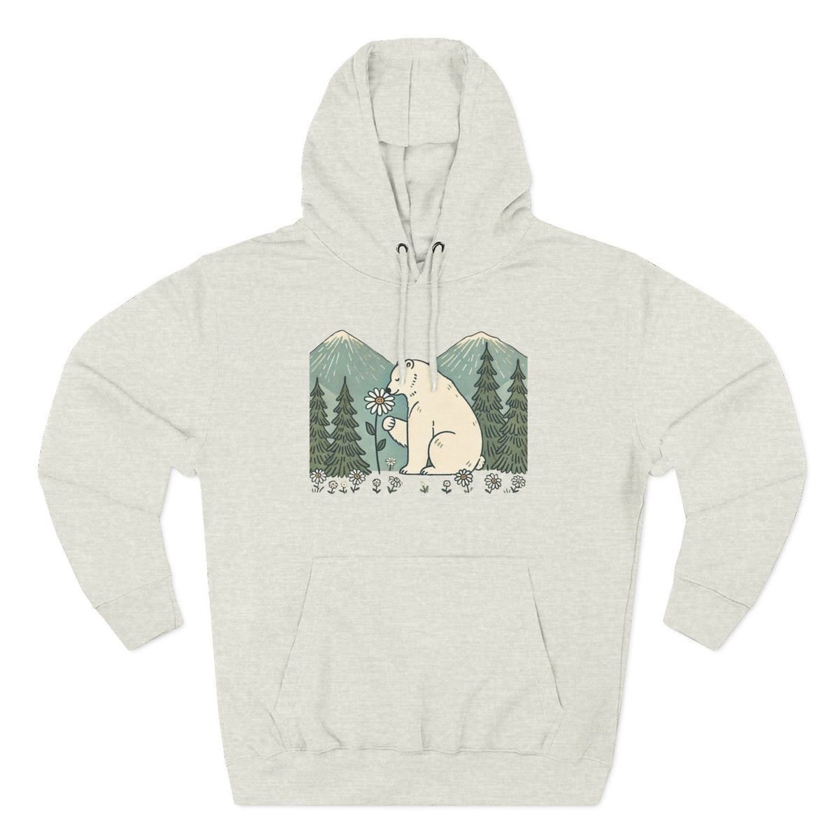 Woodland Polar Bear Hoodie
