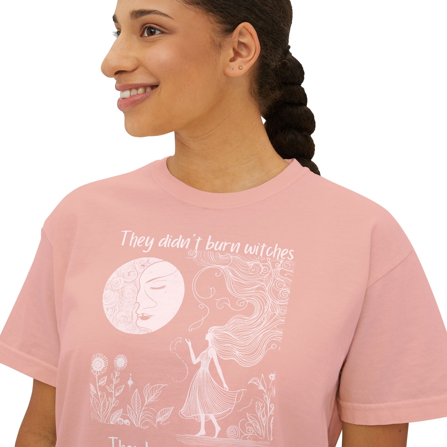 They Burned Women Crop Tee | Comfort Colors® Historical Graphic