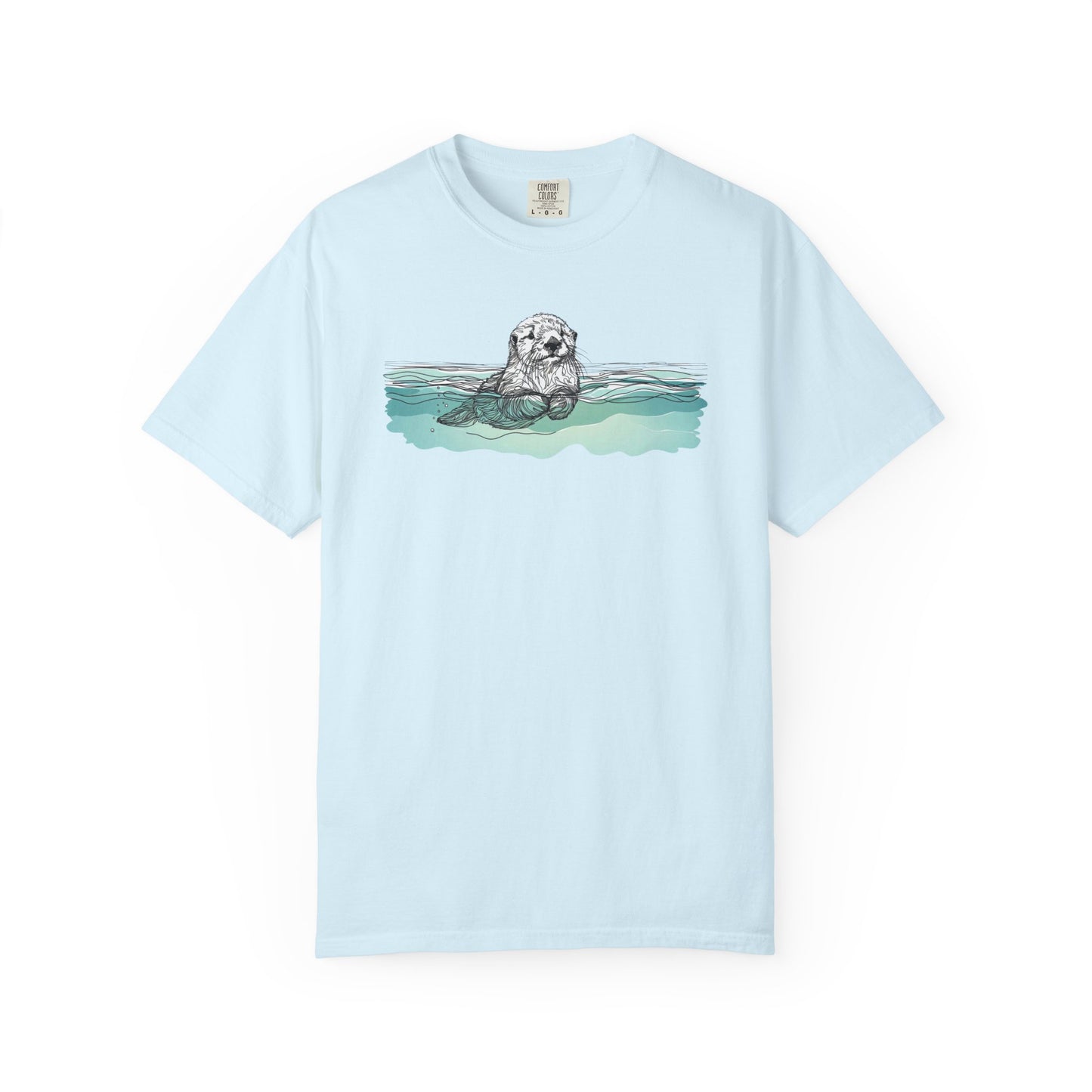 Otter in the Water Comfort Colors Tee