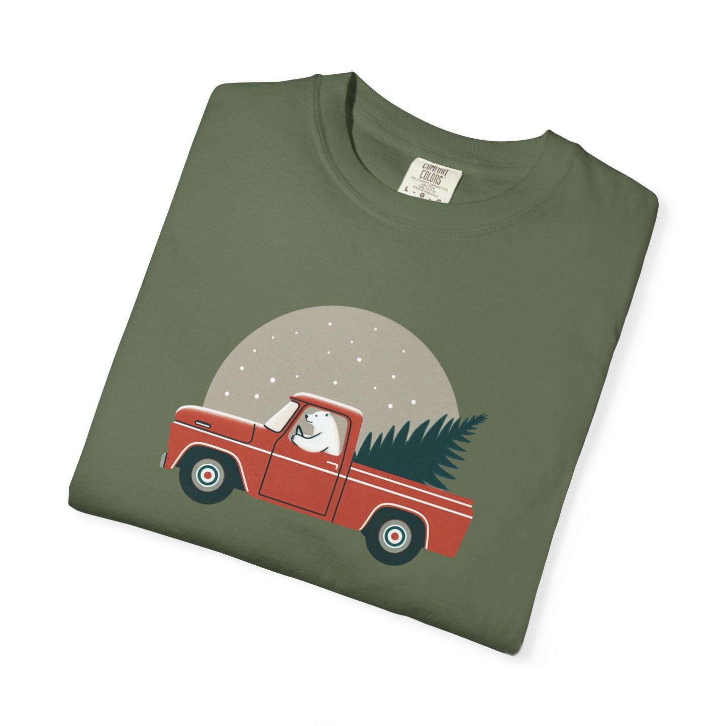 Vintage Polar Bear Christmas Truck Tee