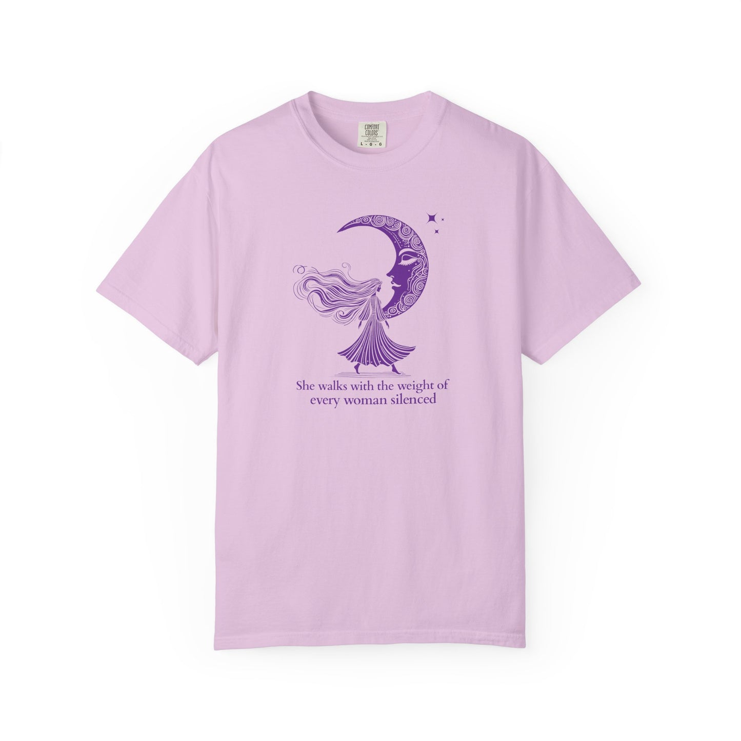 Comfort Colors She Walks With the Weight of Every Woman Silenced Tee