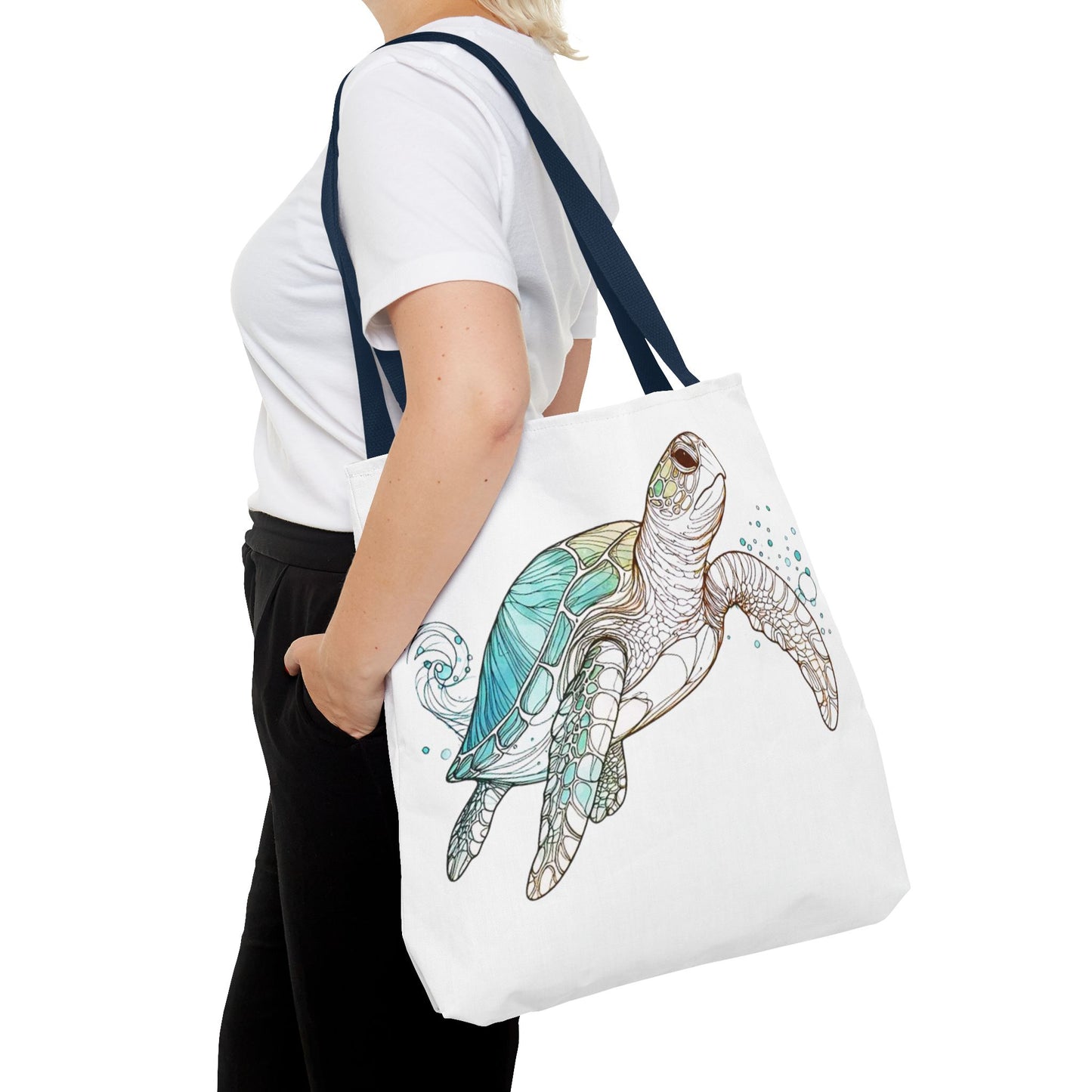 Sea Turtle Ocean Tote Bag | Marine Life Beach Bag