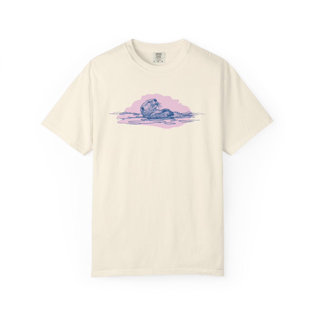 Sea Otter T-Shirt | Floating Otter Comfort Colors Tee