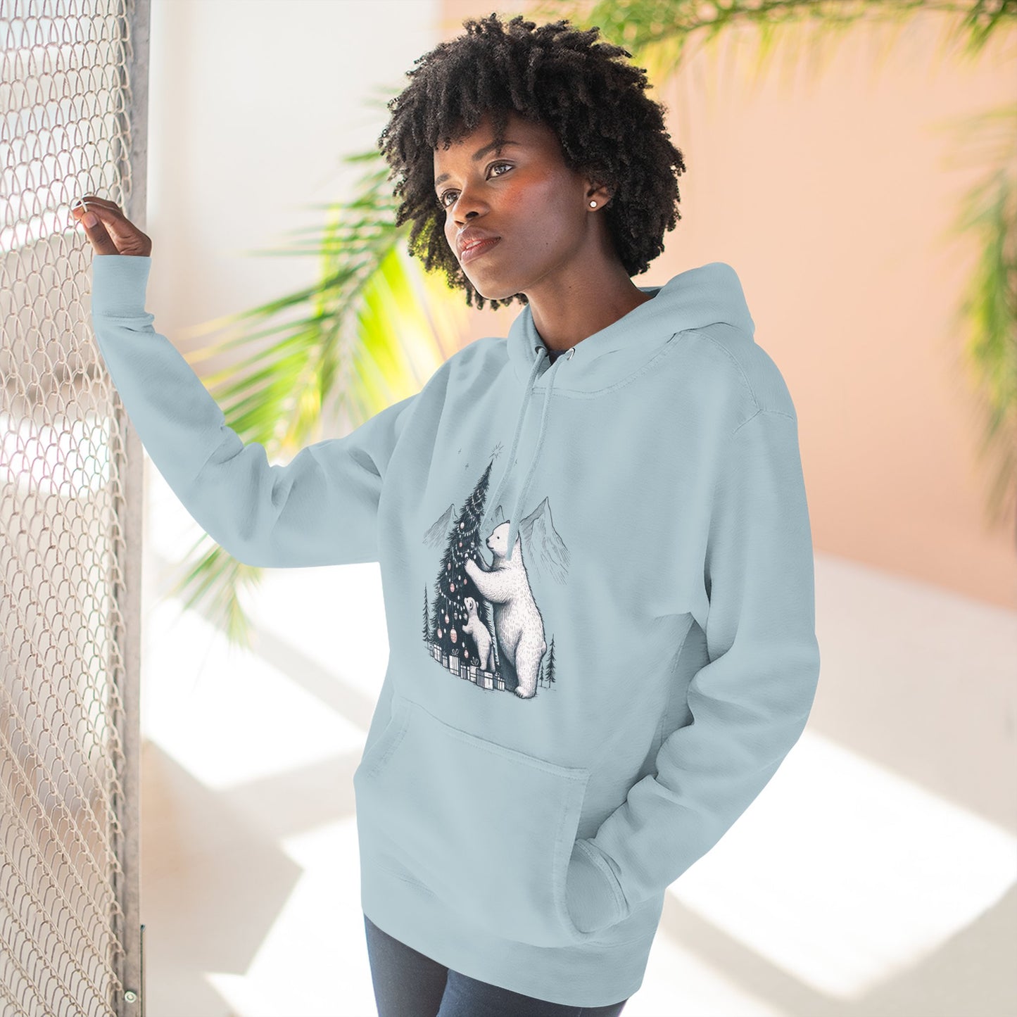 Polar Bear & Cub Holiday Hoodie