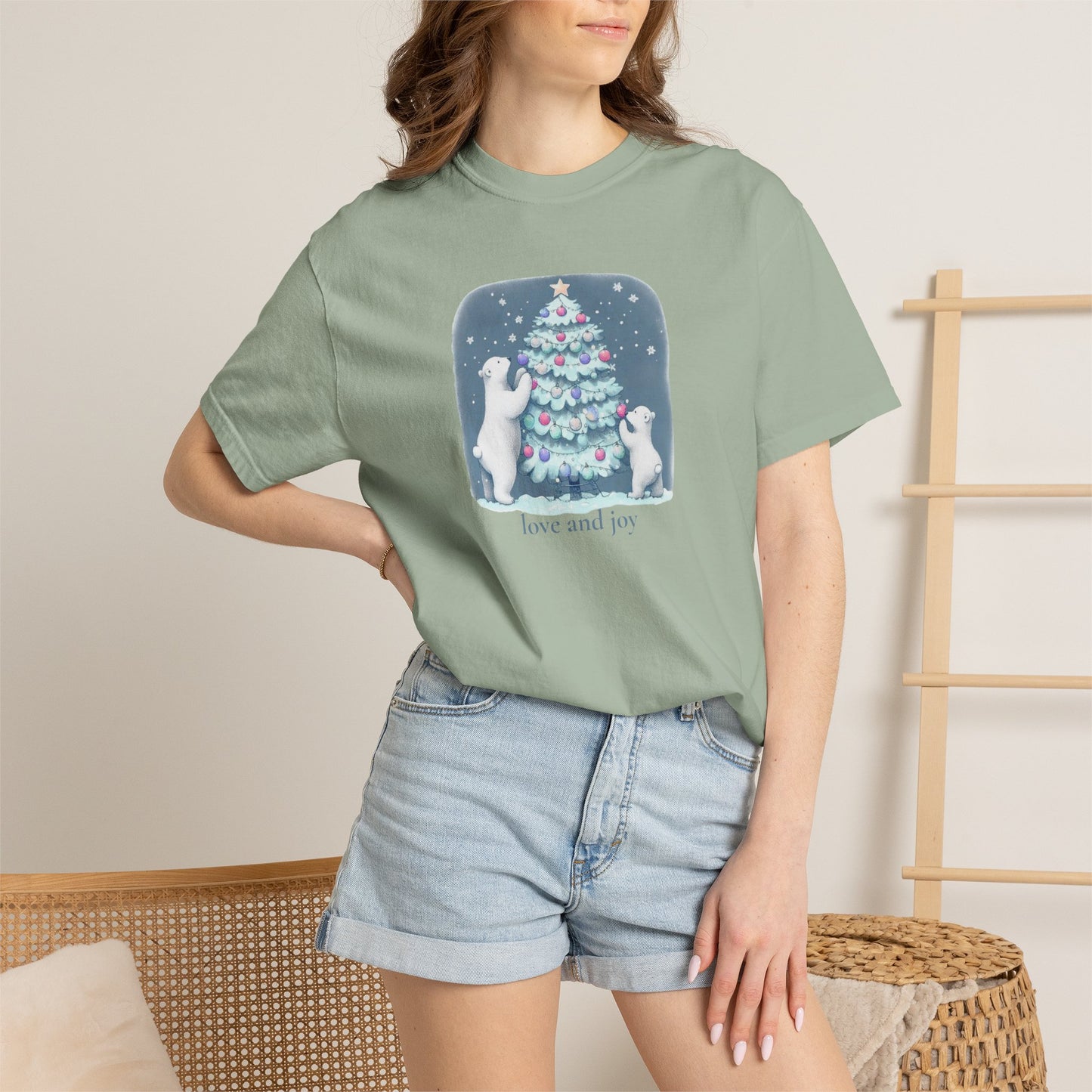 Love and Joy Polar Bear Tee