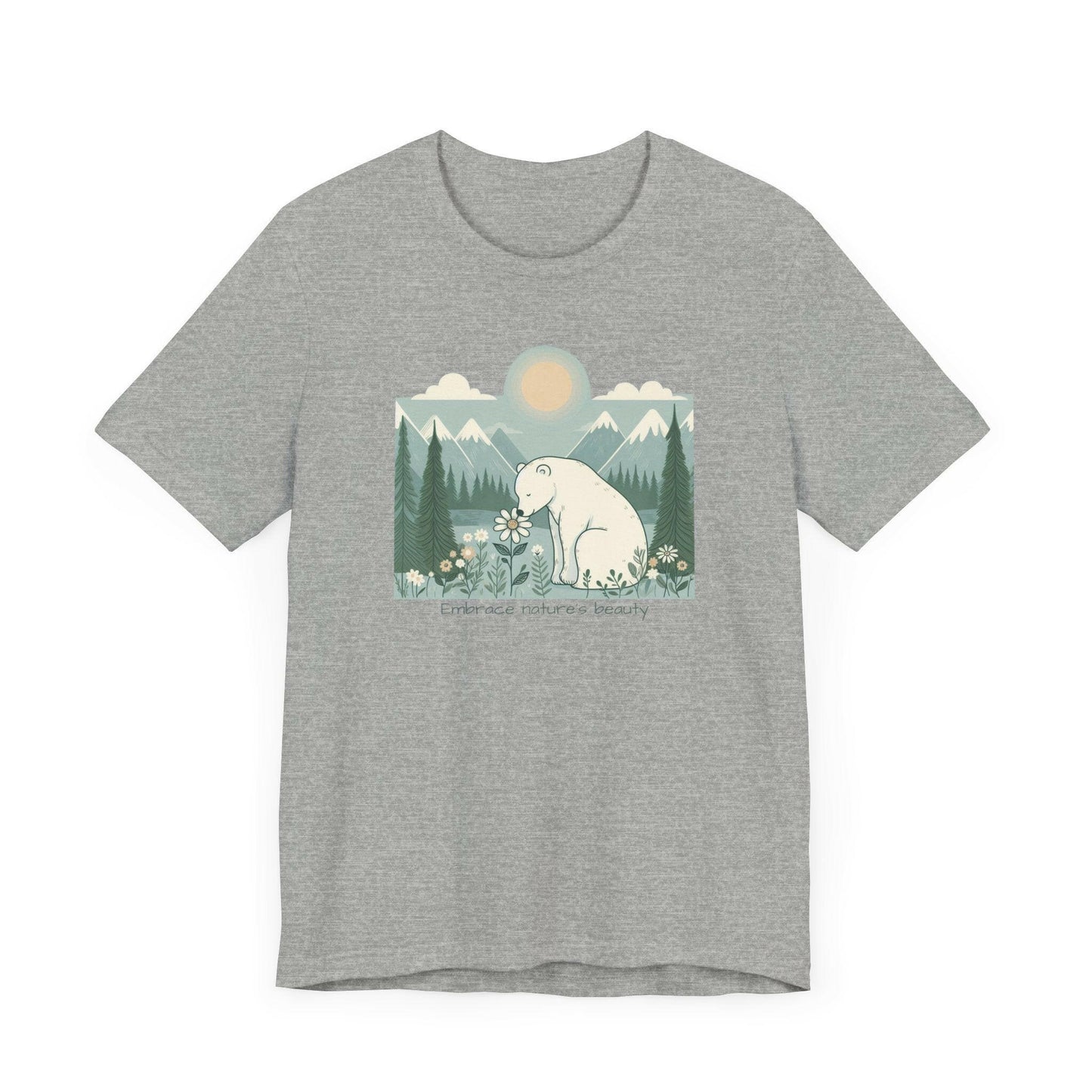 Polar Bear Nature-Inspired Unisex Tee - 'Embrace Nature's Beauty'