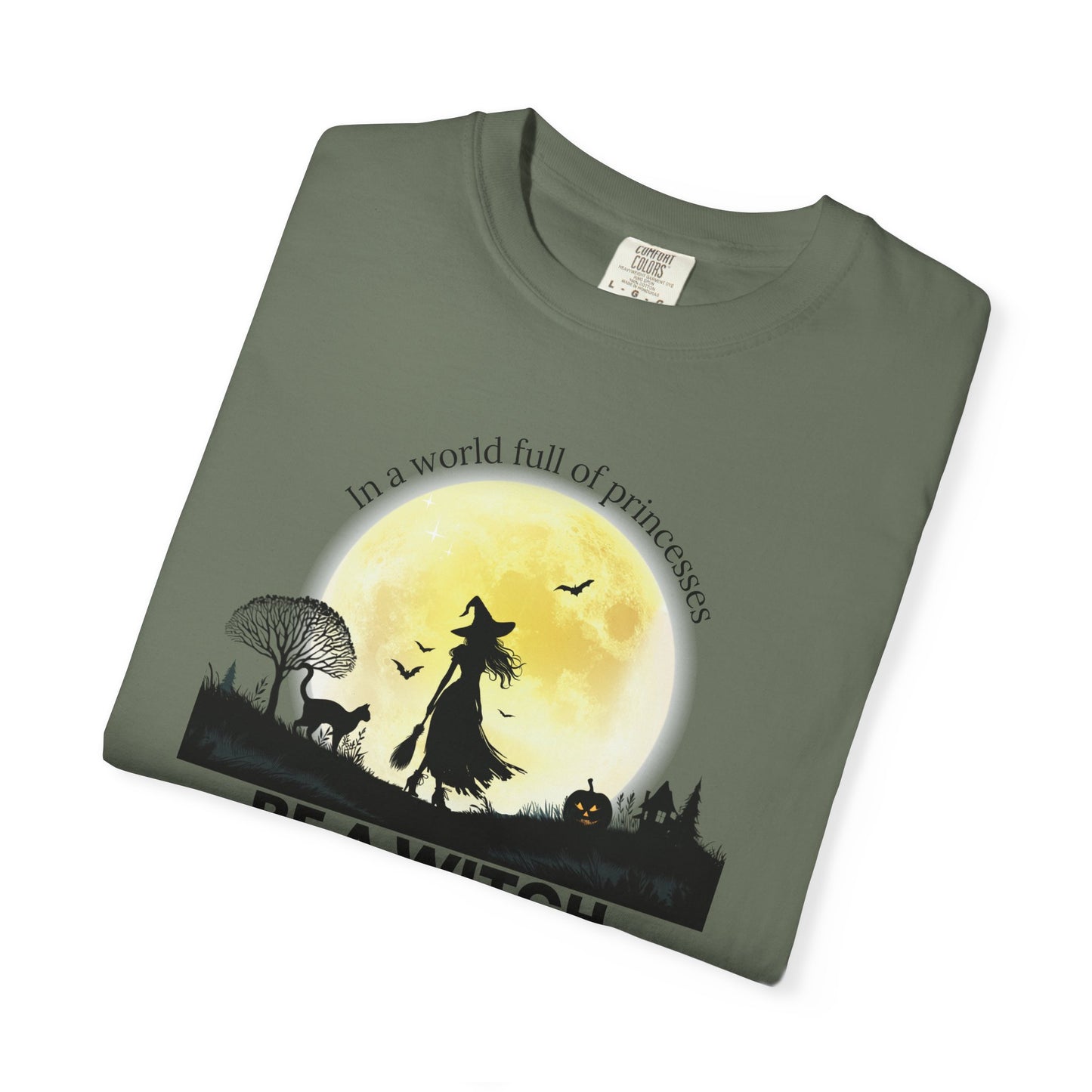 Be A Witch Celestial Moon Tee | Comfort Colors® Heritage Mystical Graphic Shirt