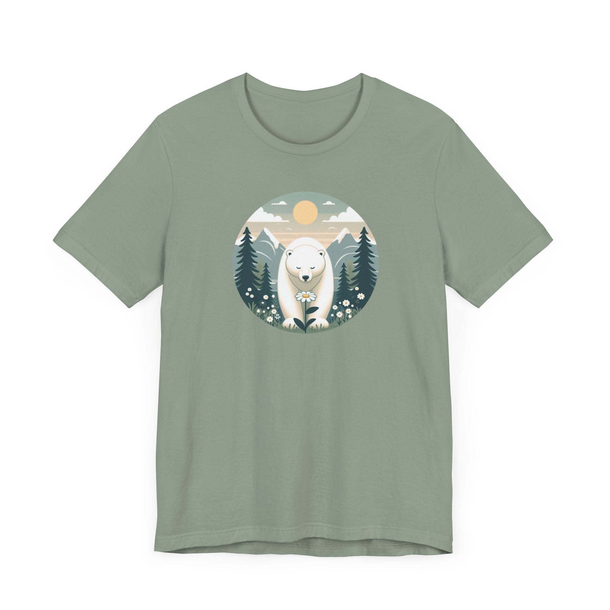 Polar Bear Tee - Cozy Nature-Inspired T-Shirt for Animal Lovers.