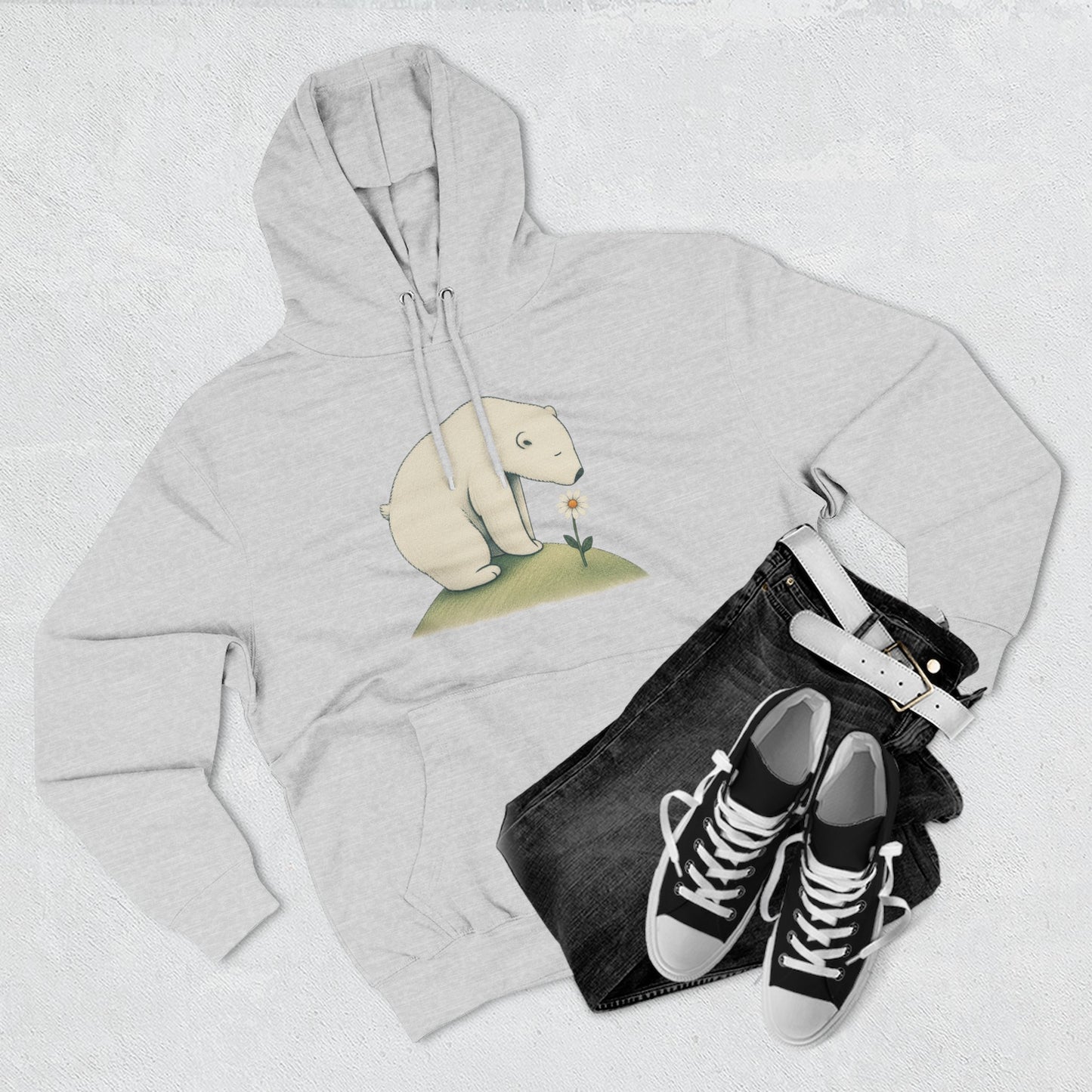 Daisy Day Polar Bear Hoodie