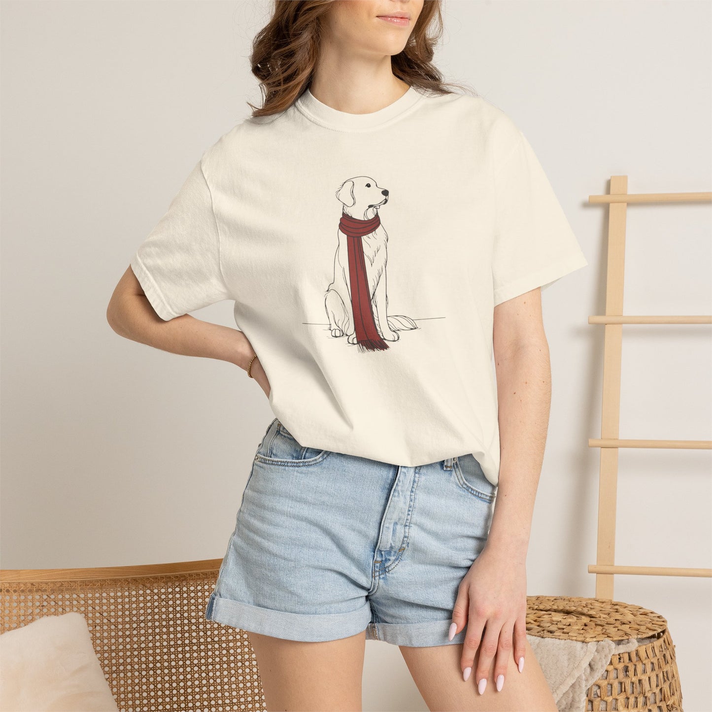 Minimalist Winter Dog Comfort Colors Tee