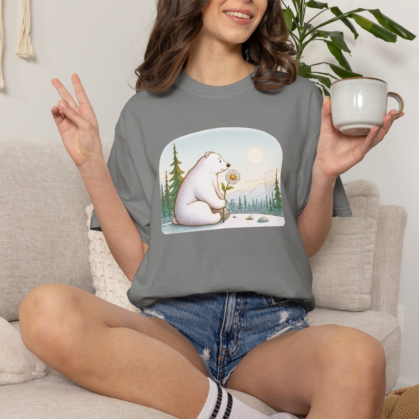 Polar Bear Mountain View Meadow Tee
