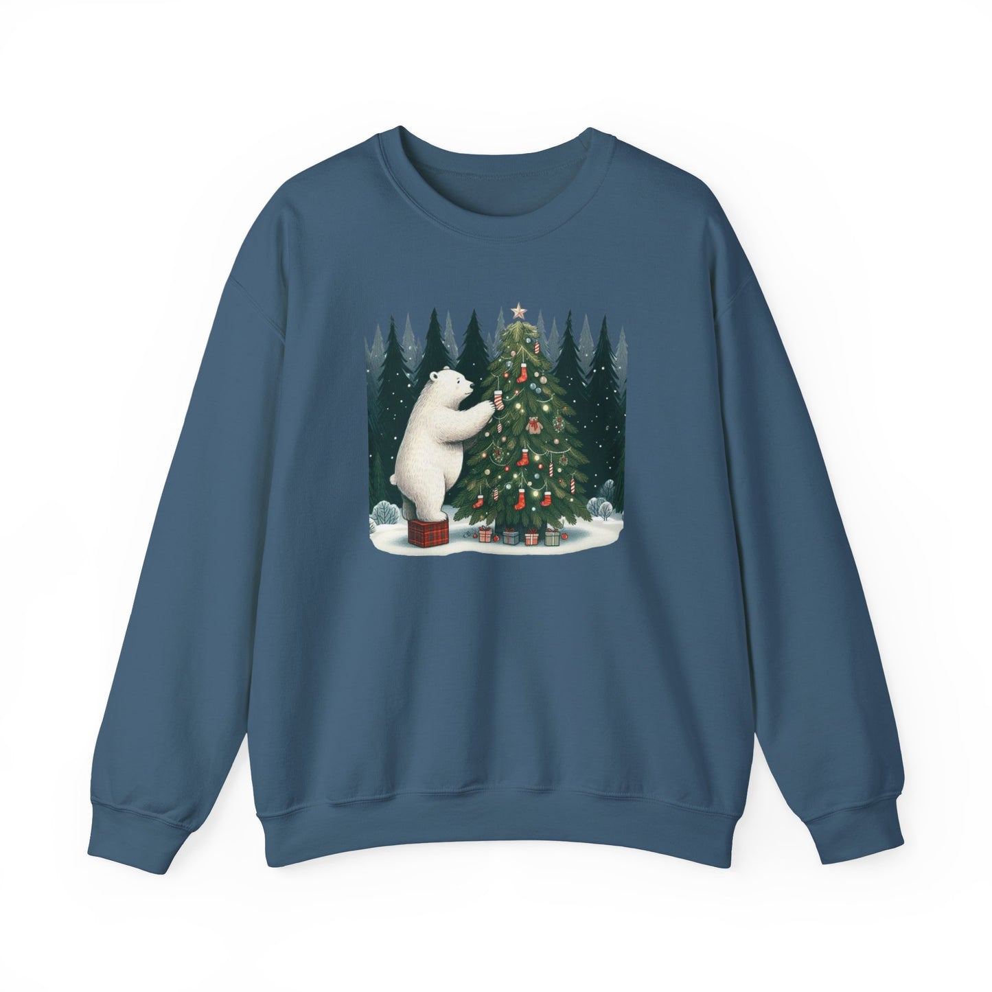 "Polar Bear Christmas" Heavyweight Sweatshirt | Holiday Den