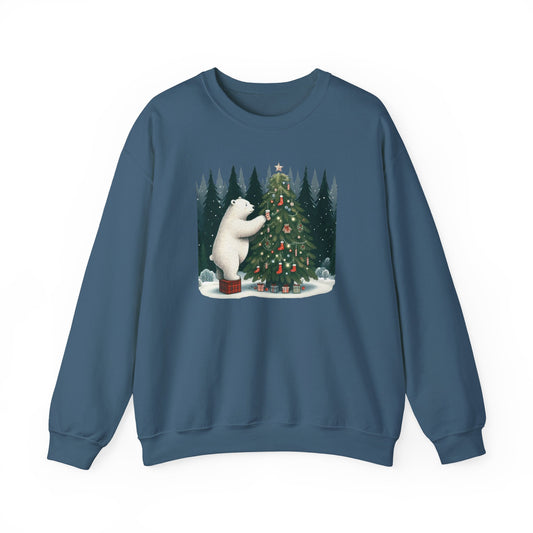 "Polar Bear Christmas" Heavyweight Sweatshirt | Holiday Den