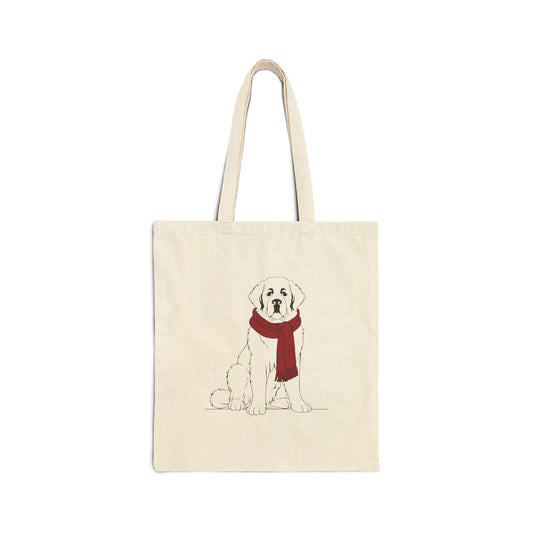 Great Pyrenees Winter Scarf Tote Bag