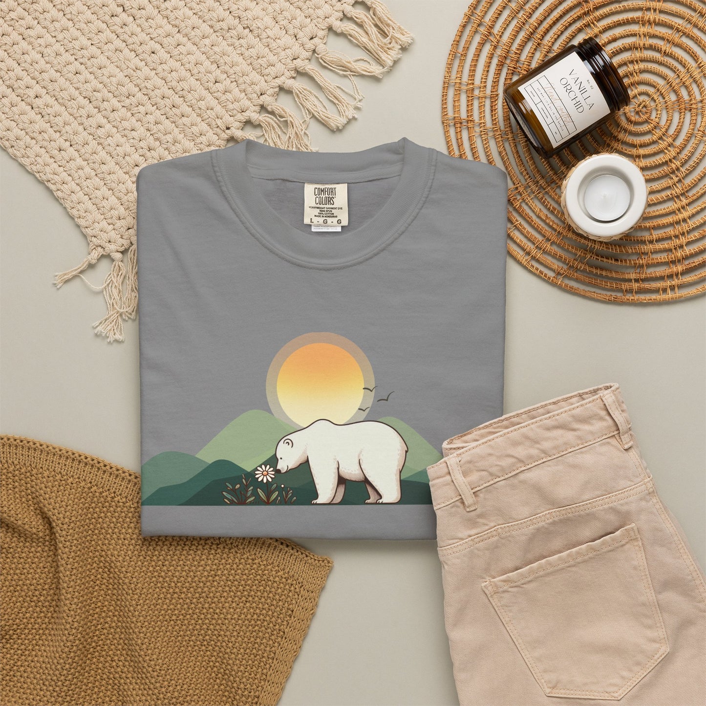 Polar Bear Sunrise T-Shirt — Wildflower Mountain Graphic