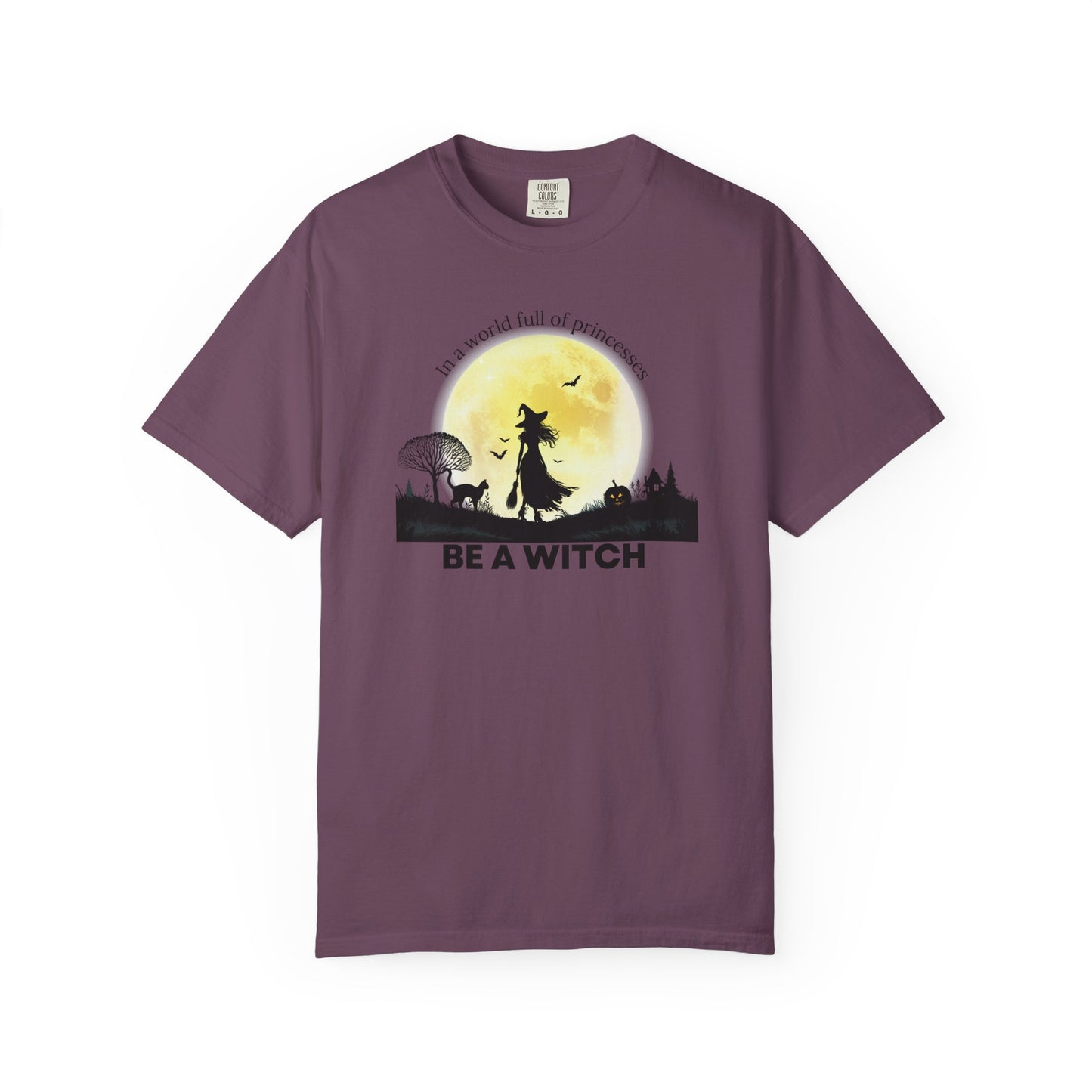 Be A Witch Celestial Moon Tee | Comfort Colors® Heritage Mystical Graphic Shirt