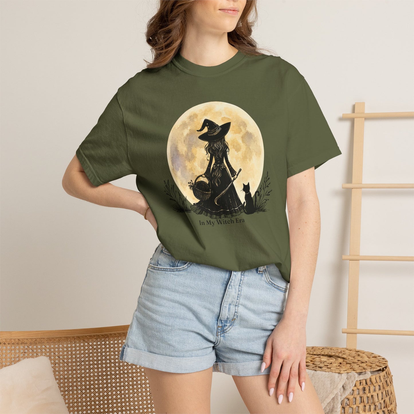 In My Witch Era Graphic Tee | Moon Witch Comfort Colors Shirt