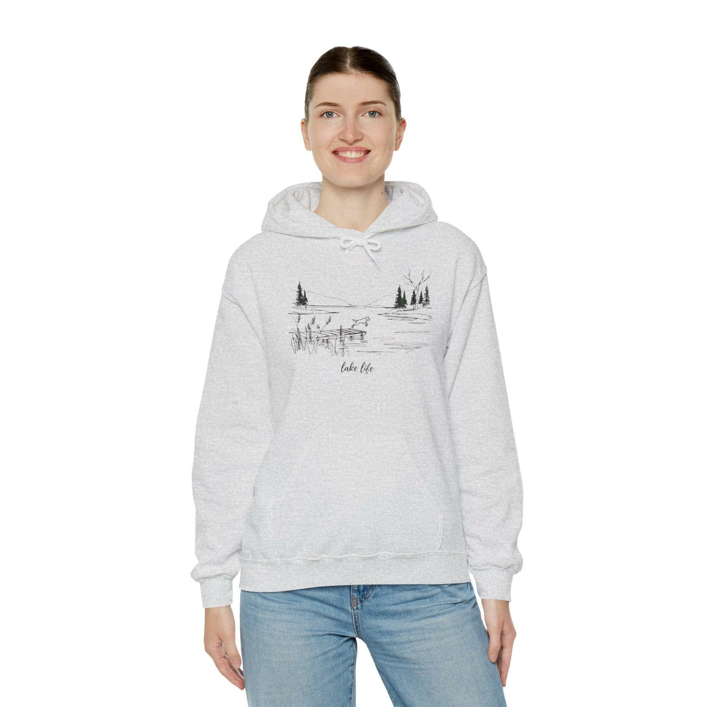 Lake Life Dog Hoodie -Hooded Sweatshirt for Outdoor Lovers