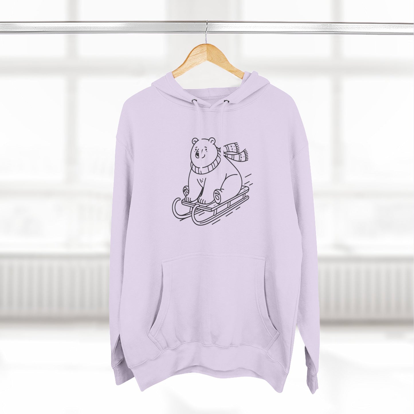 Polar Bear Sledding Hoodie