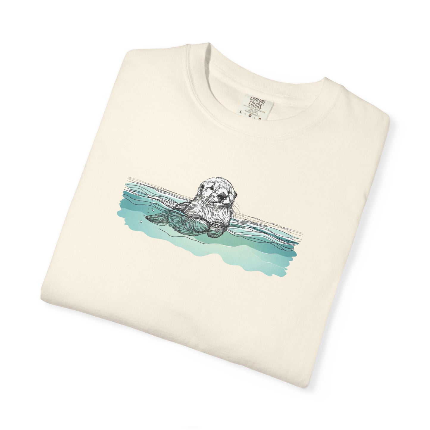 Otter in the Water Comfort Colors Tee