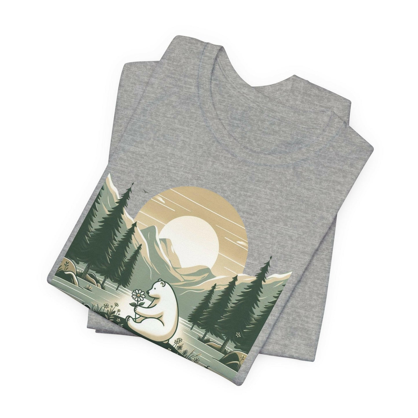 Nature-Inspired Unisex Tee - Embrace Nature's Beauty Polar Bear