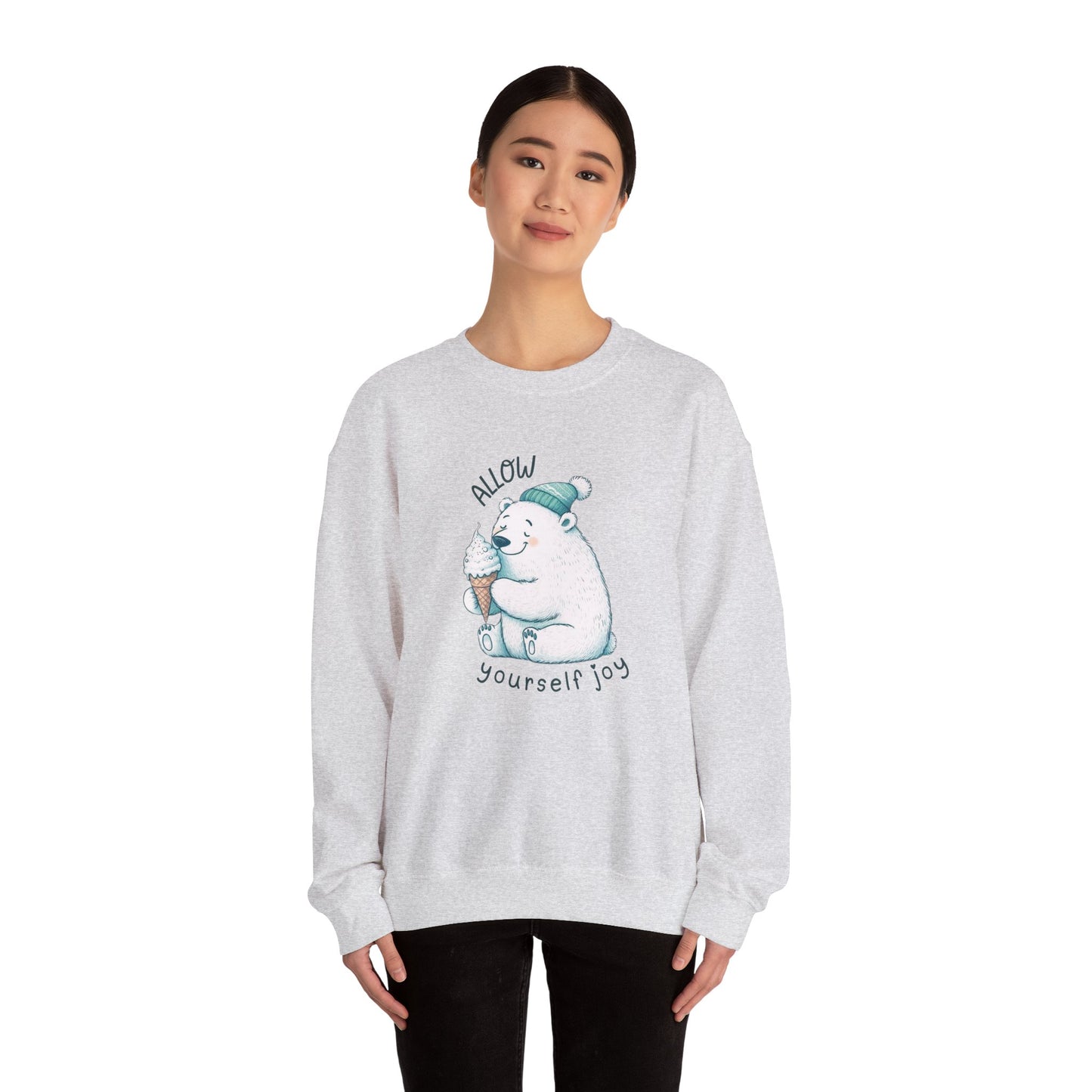 Allow Yourself Joy Polar Bear Sweatshirt