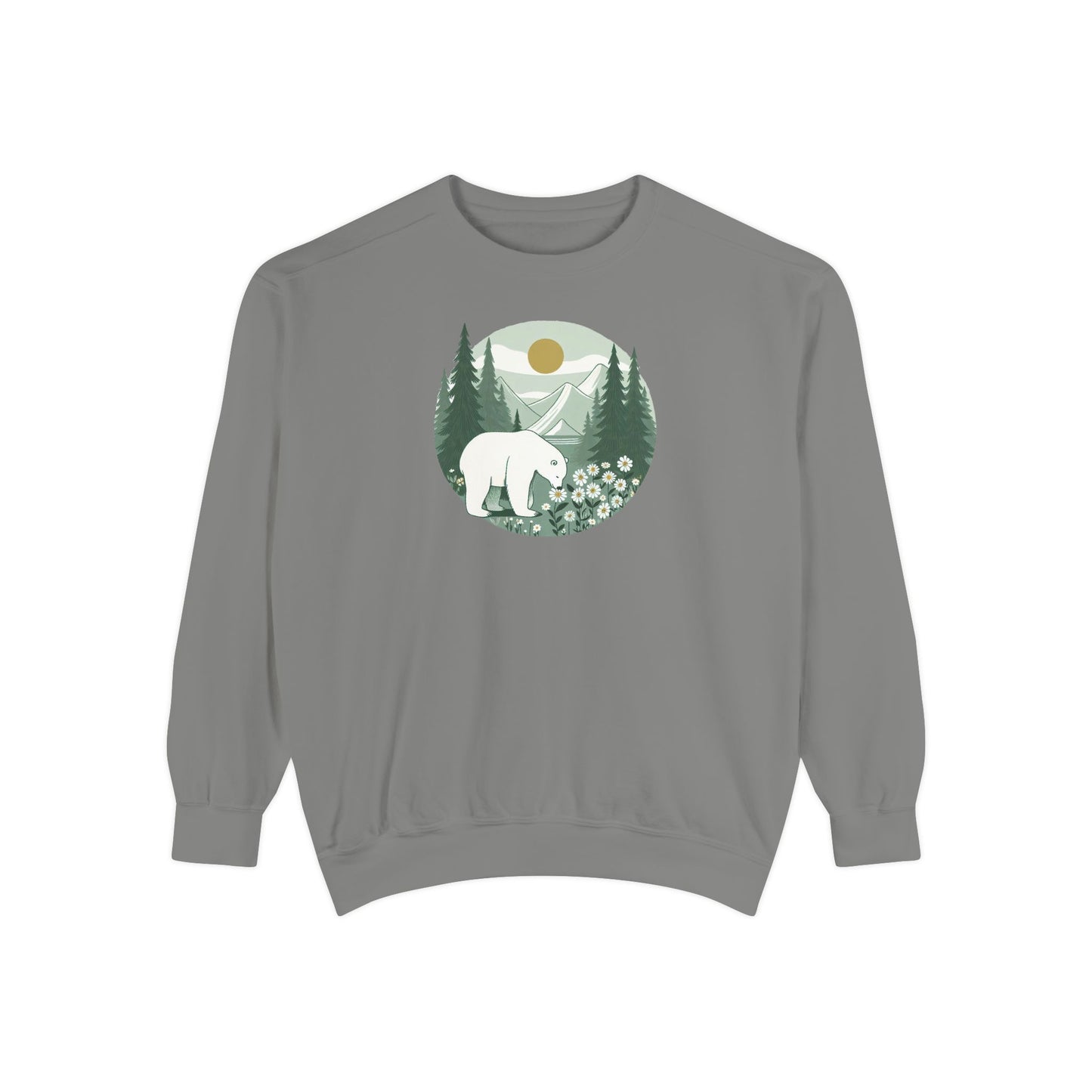 Polar Bear Mountain Meadow Comfort Colors Sweatshirt