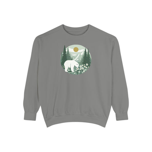 Polar Bear Mountain Meadow Comfort Colors Sweatshirt