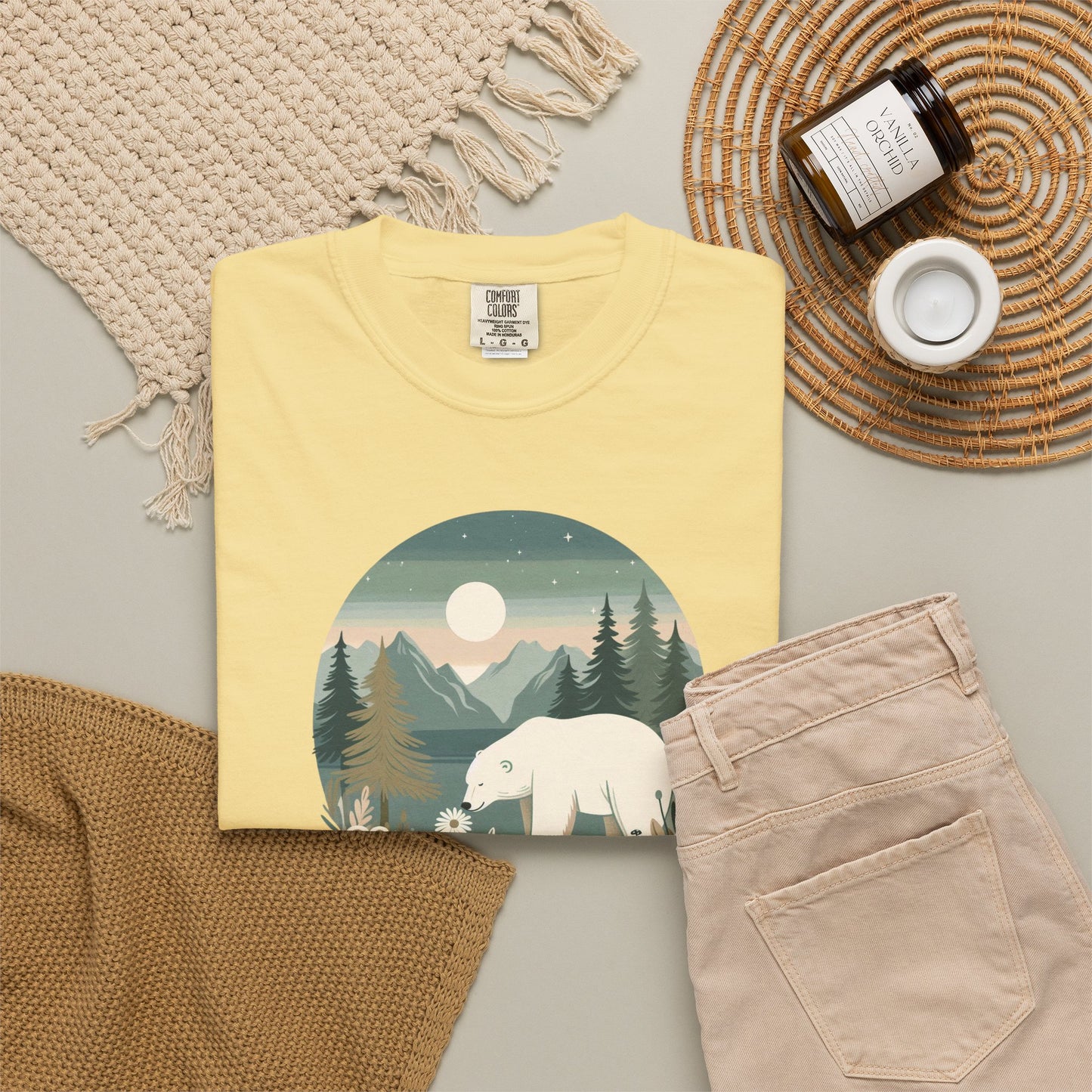 Moonlit Meadow Polar Bear Tee